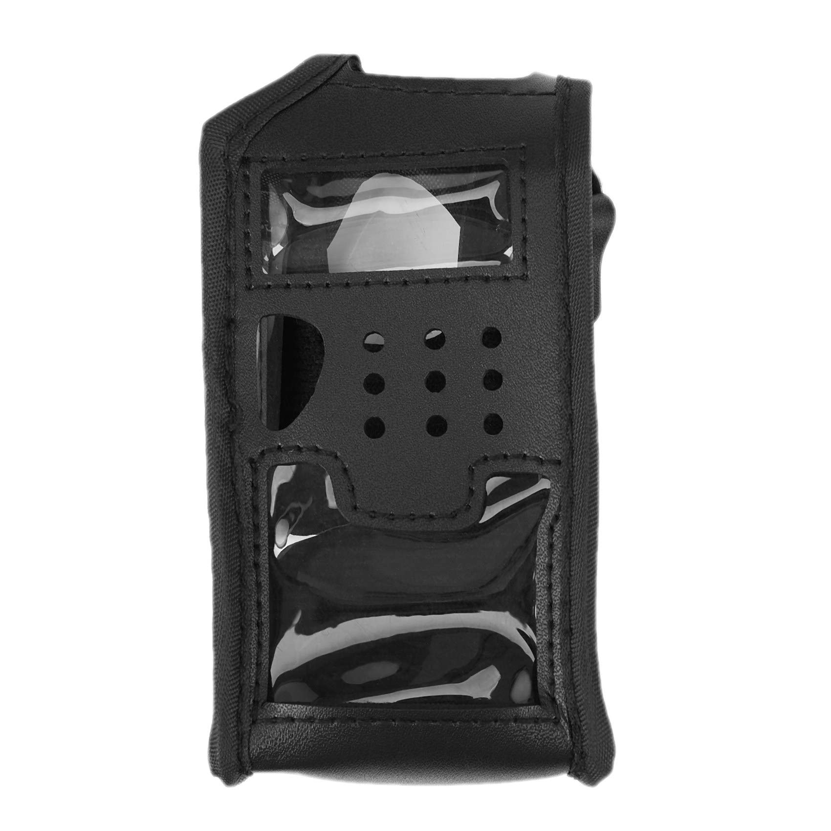 LIZZOT Leather Walkie Talkie Case for 5R Series Portable Radios - Compatible with 5R, 5RA Plus, 5RE Plus, 5RB, RONSON & 8R Models - Durable Protective Cover for Outdoor Adventures, Hiking & Emergency Communication