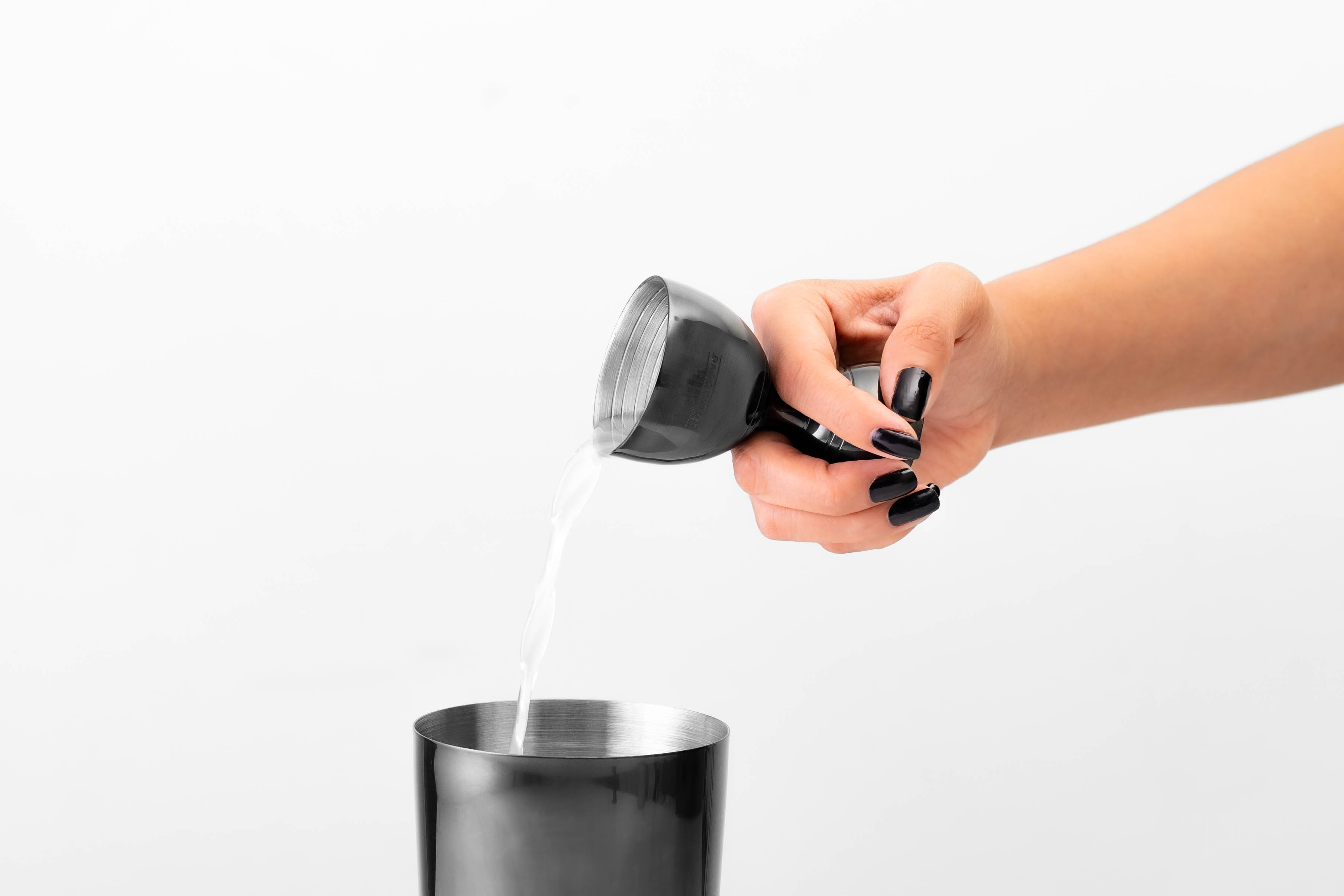 Premium Black Bell Jigger - Professional Cocktail Measuring Tool for Bartenders & Home Mixologists | Perfect for Crafting Martinis, Old Fashioned & More