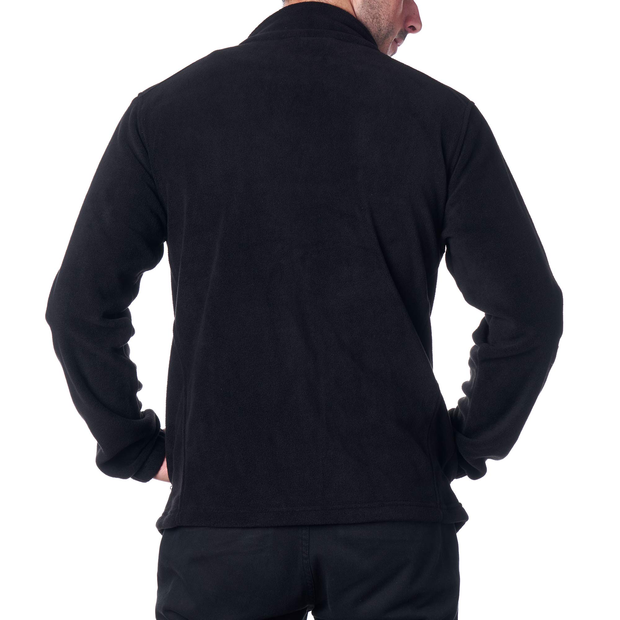 Men's Full Zip Polar Fleece Jacket - Warm & Cozy Winter Outerwear for Hiking, Camping & Outdoor Activities | HAMMER ANVIL