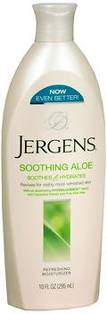 Jergens Soothing Aloe Relief Moisturizing Lotion - 10 oz, Pack of 5 | Hydrating Body Lotion for Dry Skin, Sunburn Relief & Daily Moisture | Perfect for After Sun Care, Shower & Nighttime Use