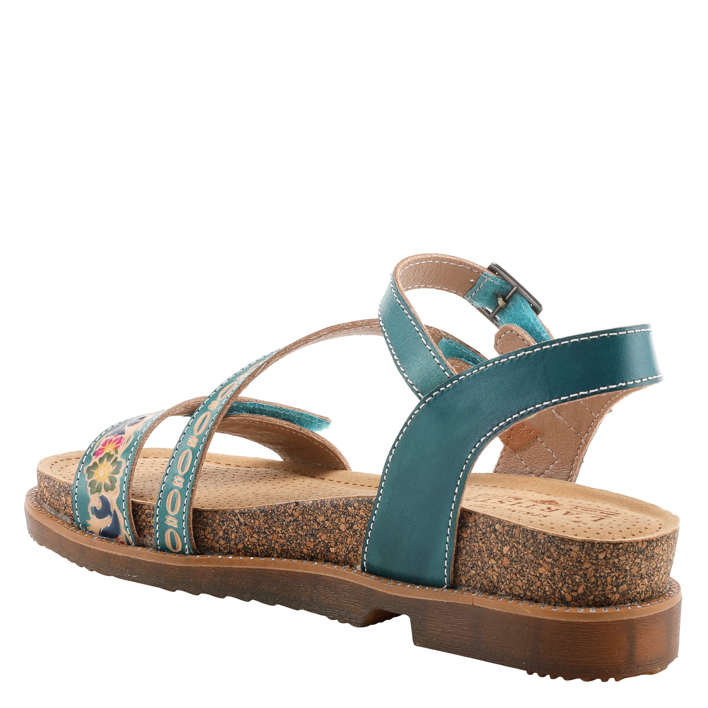 Spring Step L'Artiste Women's Comfortable Leather Dialog Strap Sandals - Perfect for Summer, Beach, and Casual Outings
