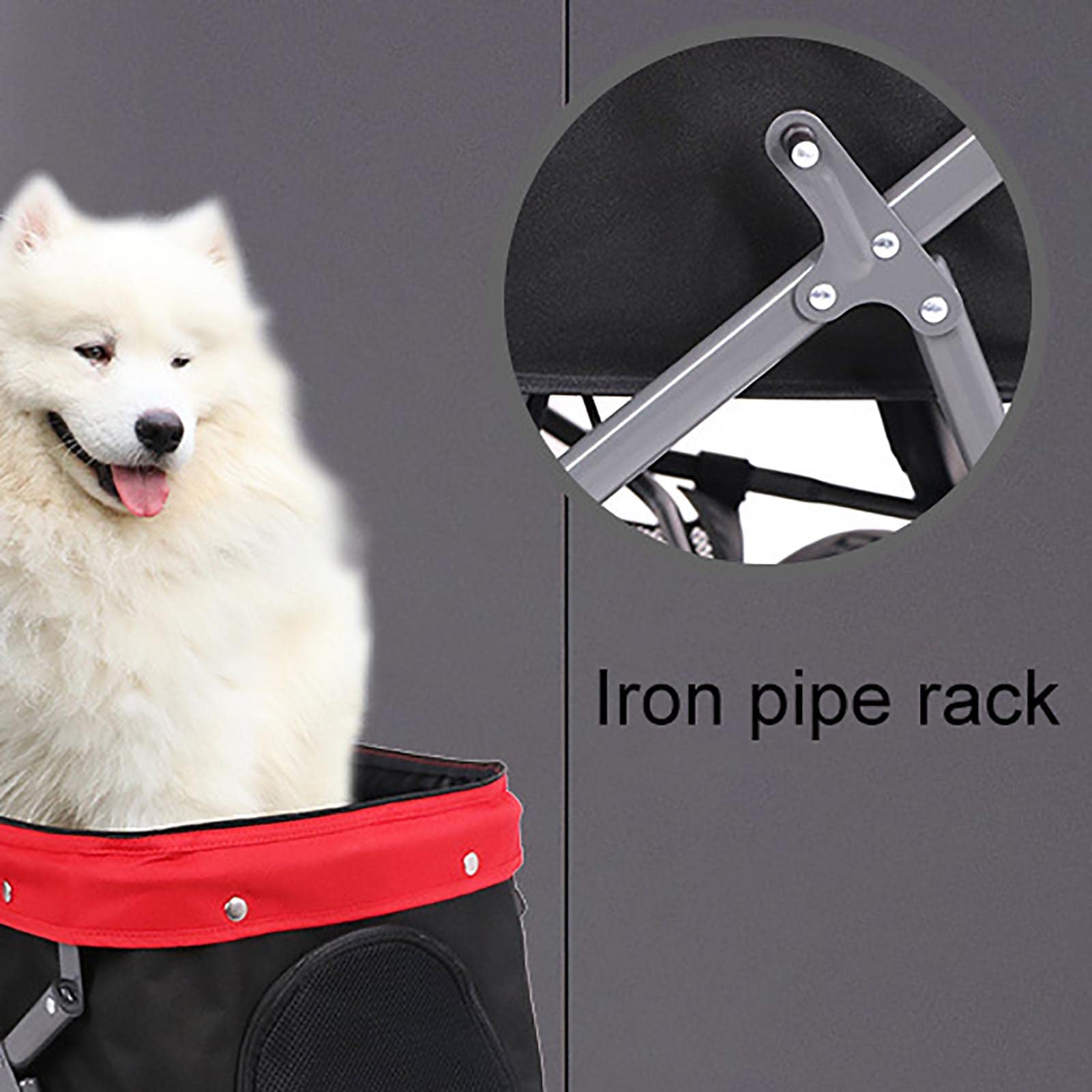 4-Wheel Pet Stroller for Small to Medium Dogs & Cats - Foldable Travel Carrier with Storage Basket & Removable Liner | Perfect for Outdoor Walks, Vet Visits & Shopping Trips