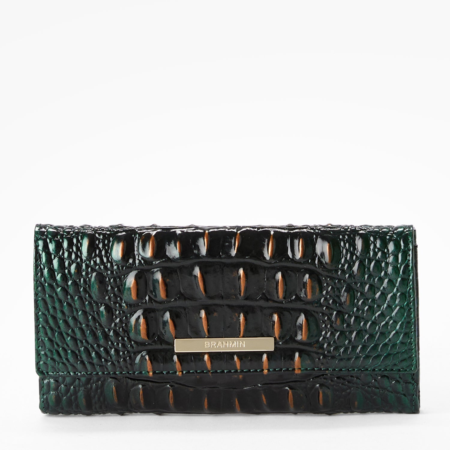 Cordelia Wallet Evergreen Ombre - Stylish RFID Blocking Leather Wallet for Women | Perfect for Everyday Use, Travel, and Gift Giving