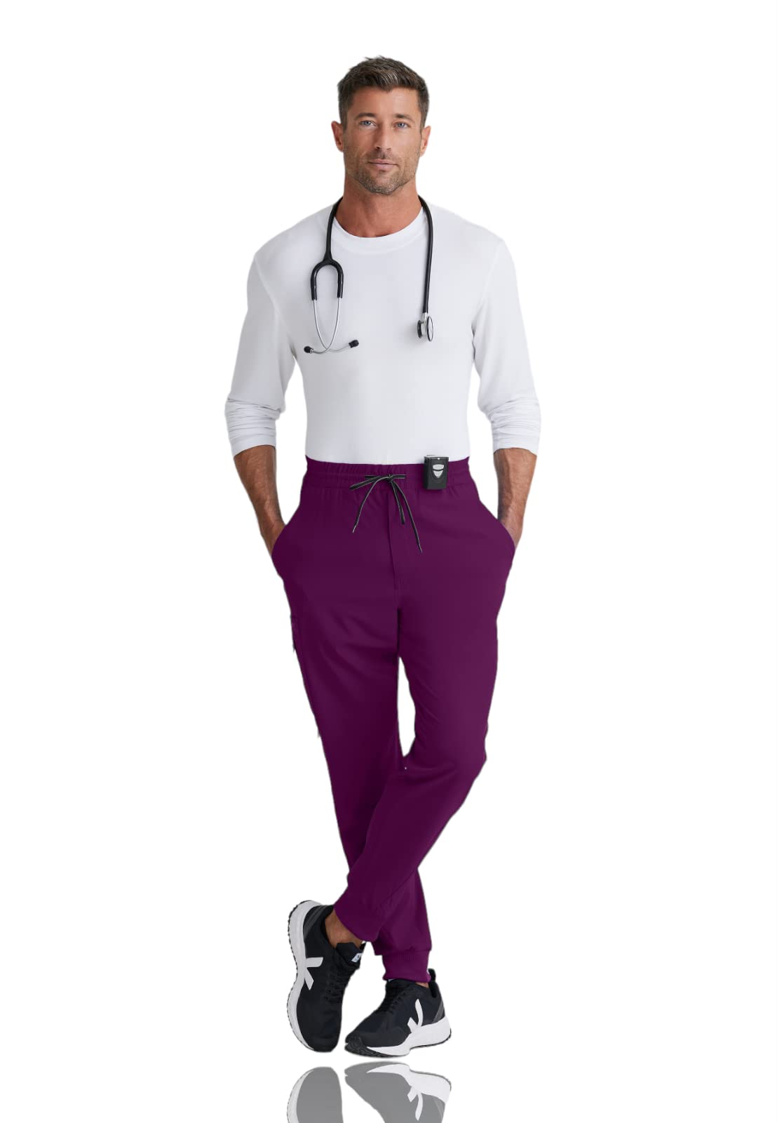 BARCO One Vortex Scrub Jogger Pants for Men - Eco-Friendly Stretch Fabric, Wrinkle-Resistant, Comfort Fit Elastic Waist | Perfect for Healthcare Workers, Nurses & Medical Professionals