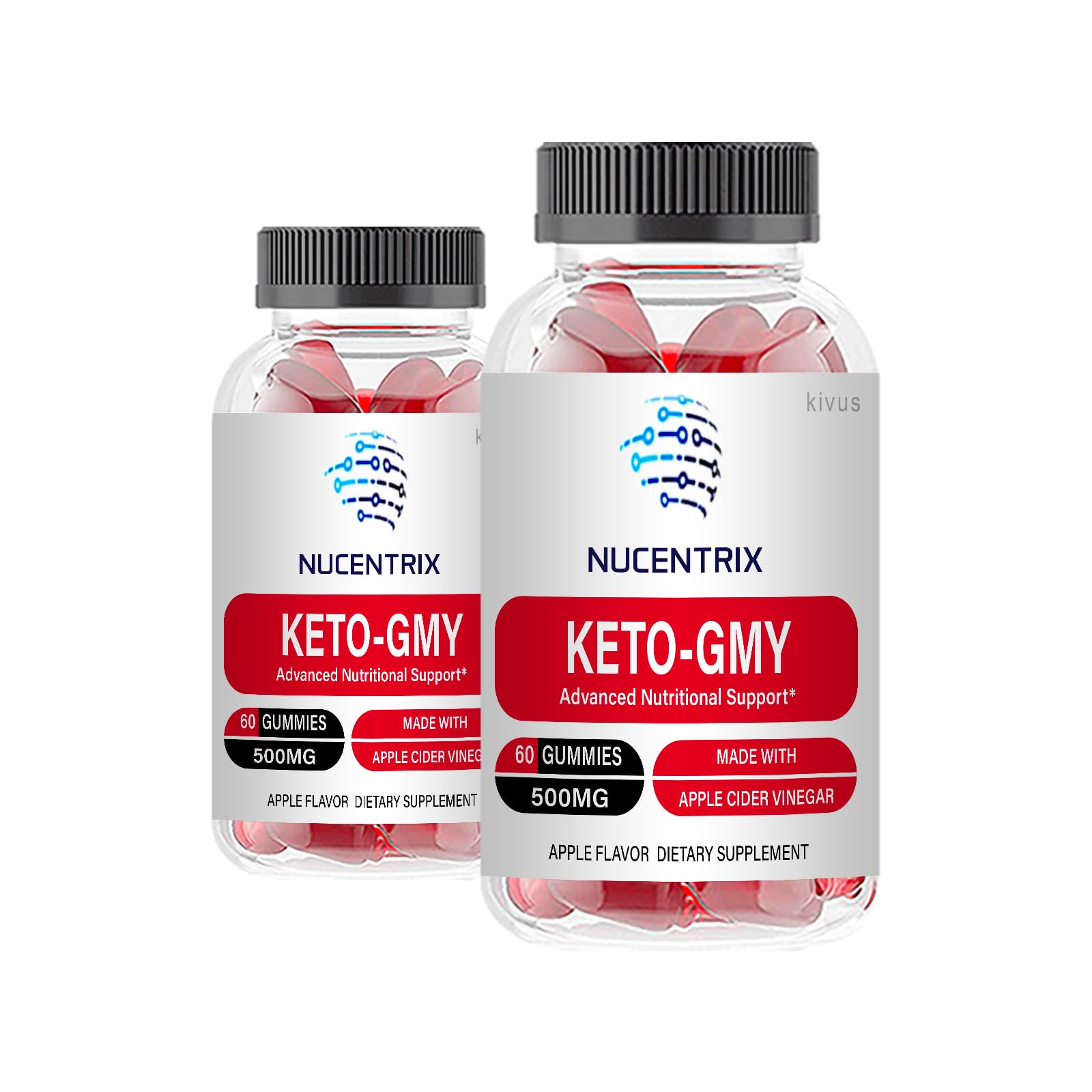 Kivus Keto GMY Gummies (2 Pack, 120 Gummies) - Sugar-Free Ketogenic Supplement for Weight Loss & Energy Boost - Perfect for Low-Carb Diet & On-the-Go Snacking