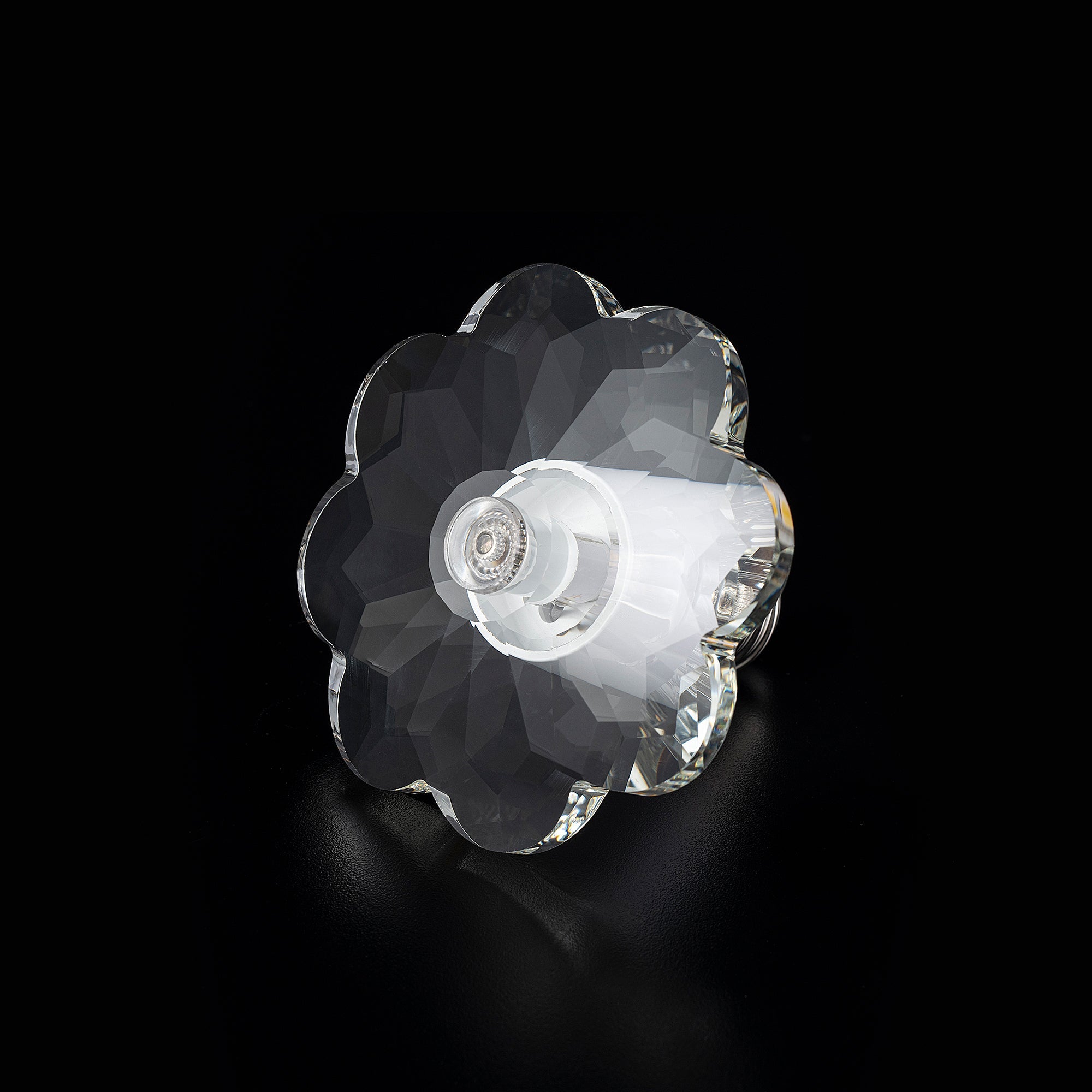 FLOWER DIAMOND Crystal LED Light Bulb - Large Size, Energy Efficient, Decorative Lighting for Home, Bedroom, Wedding & Party Decor