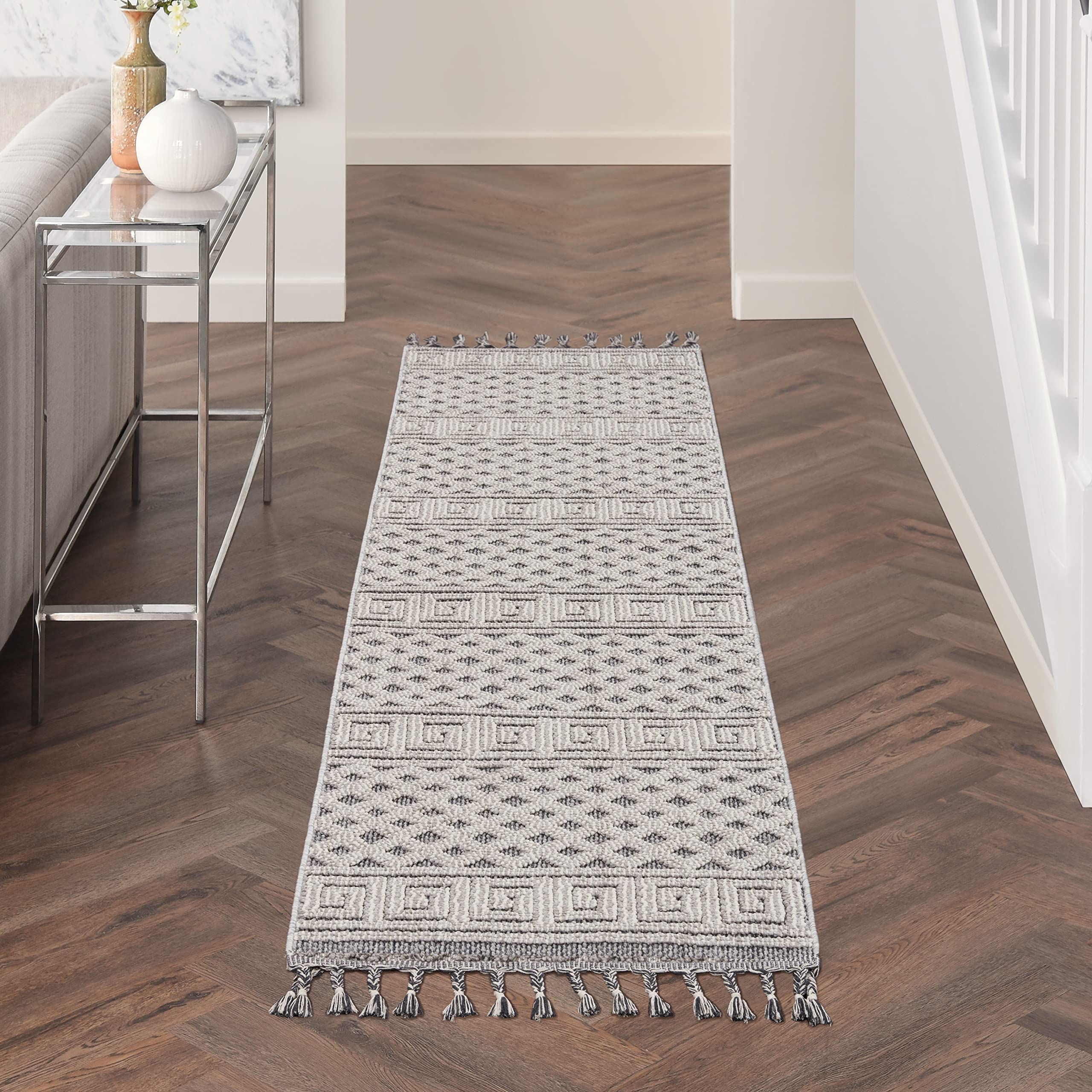 Nourison Elwood Ivory/Slate 2'2