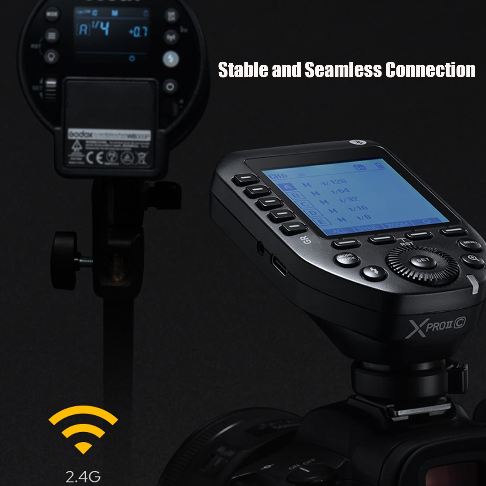 Godox XProII-F Wireless Flash Trigger for Fujifilm Cameras - 2.4G TTL HSS 1/8000S Bluetooth Compatible, Large LCD Screen (Upgraded from Xpro-F) - Perfect for Studio & Outdoor Photography