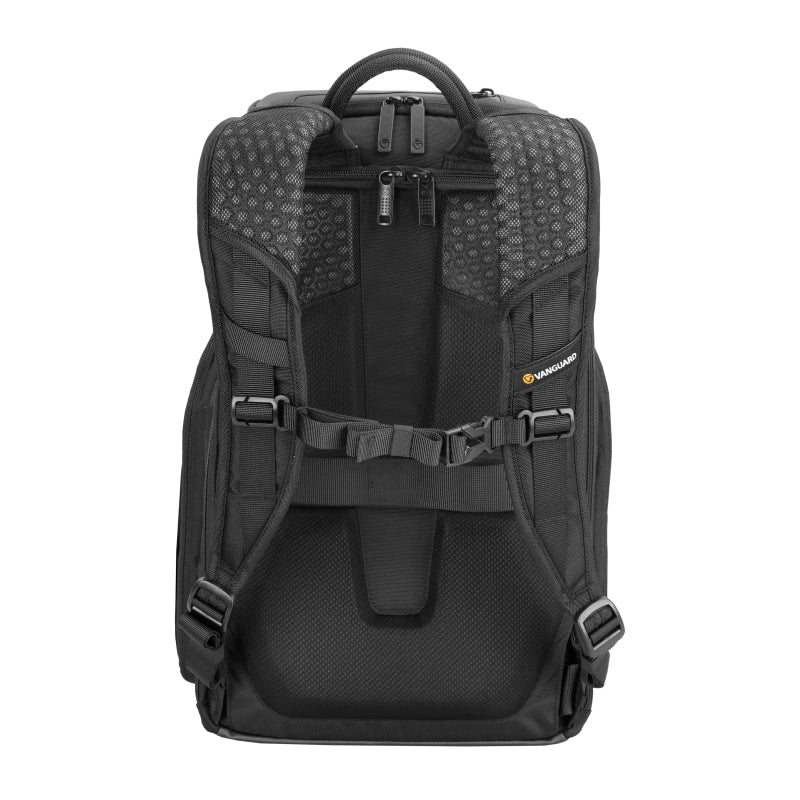 VEO Adaptor R48 Black Camera Backpack with USB Charging Port & Rear Access - Professional DSLR/SLR Camera Bag for Photographers, Travel & Outdoor Photography Gear Storage