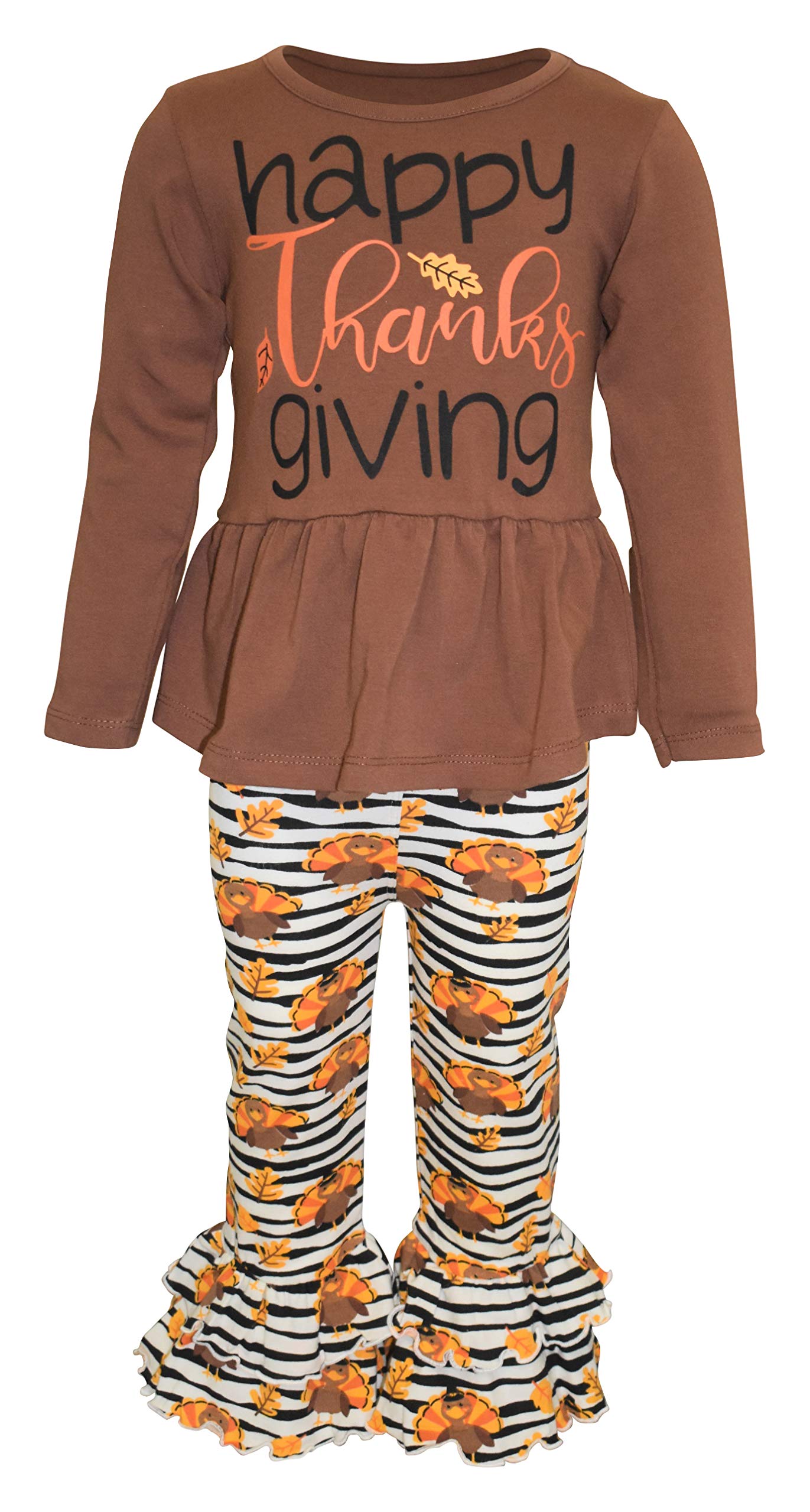 Girls 2-Piece Ruffle Leggings & Tunic Set - Toddler Outfit for Playdates & Parties