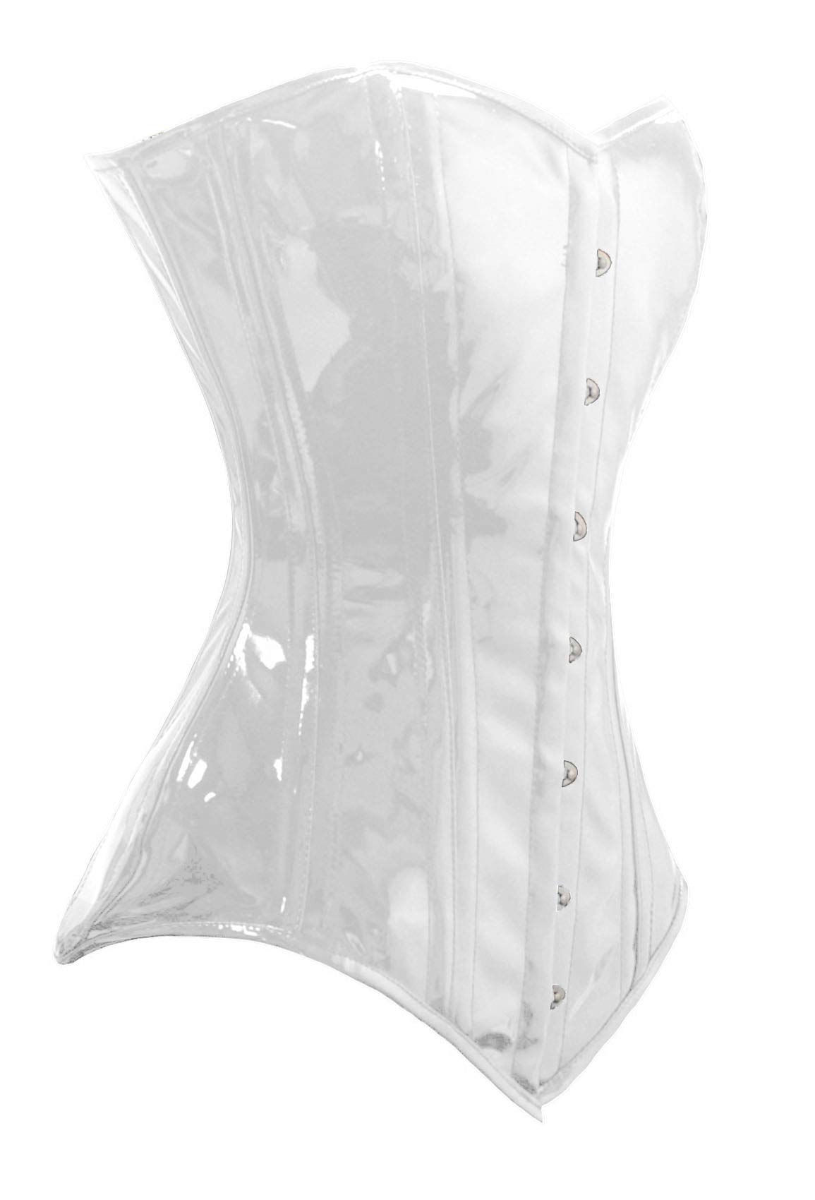 Luvsecretlingerie Heavy Duty 26 Double Steel Boned Waist Training PVC Long Torso Overbust Corset #8151 - Slimming Body Shaper for Women, Plus Size Waist Cincher for Shapewear, Burlesque, Cosplay & Special Occasions