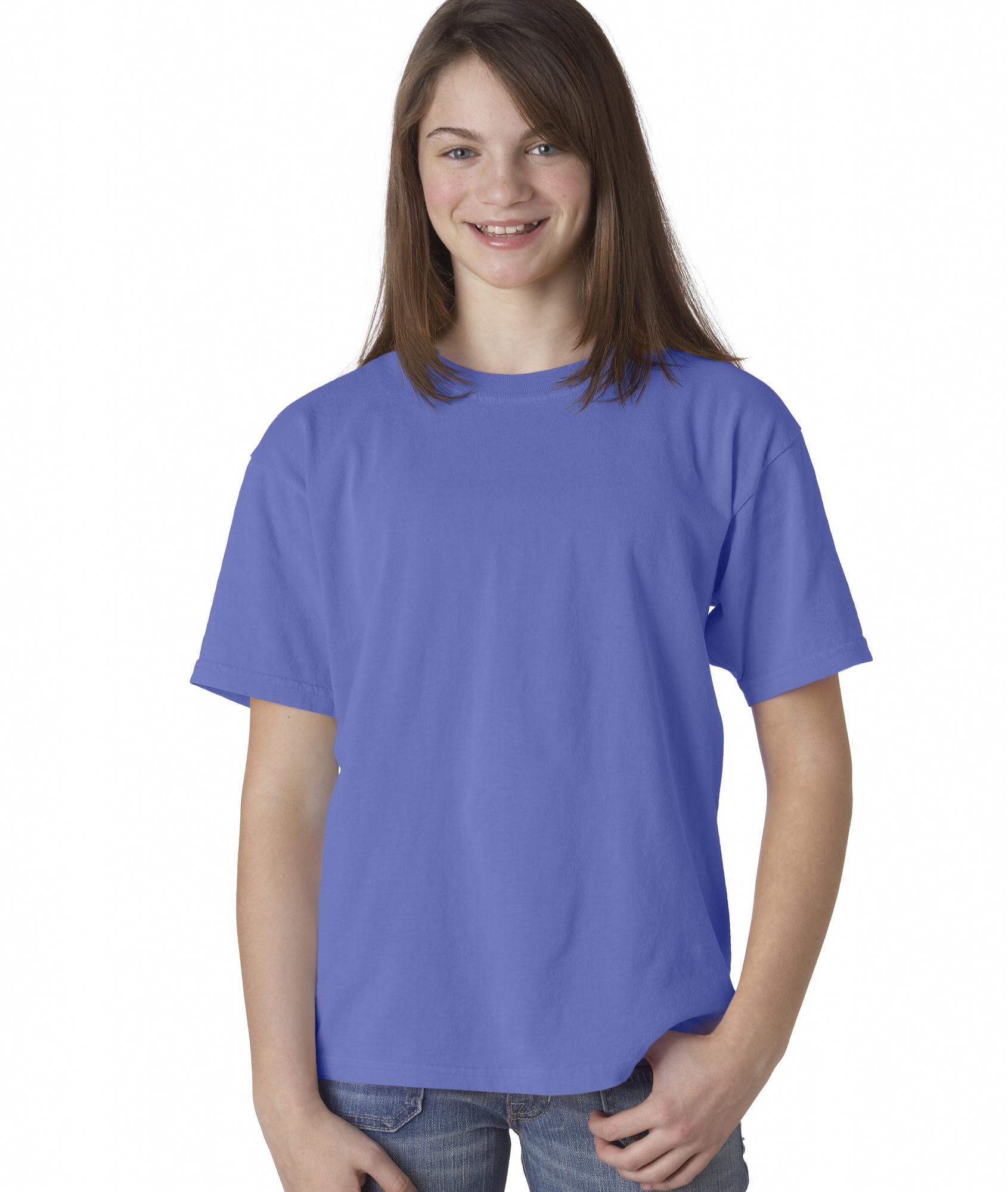 Comfort Colors 9018 Youth Garment Dyed Ringspun Cotton T-Shirt - Soft Vintage Style Tee for Boys & Girls | Perfect for School, Casual Wear & Everyday Outfits