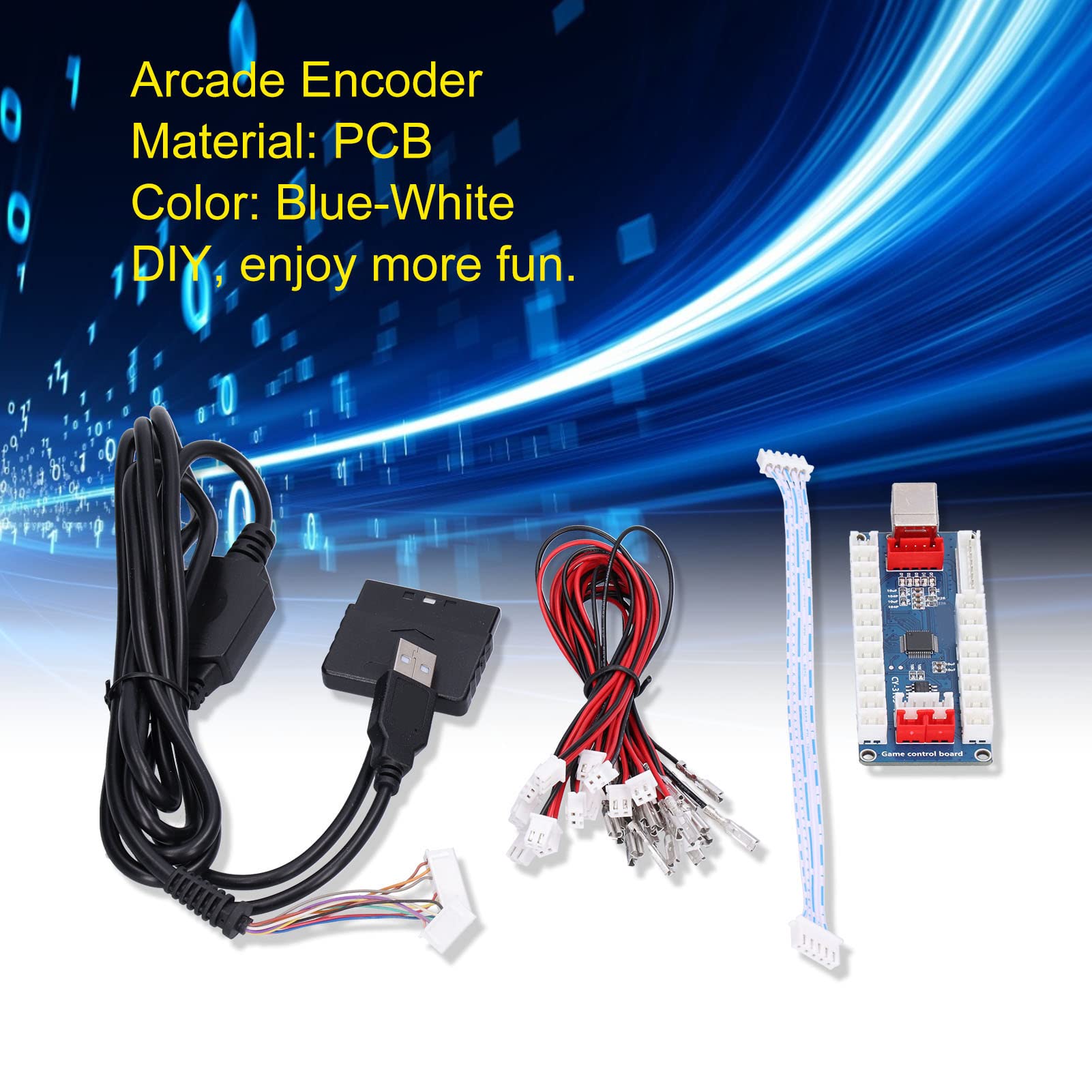 Zero Delay USB Encoder Kit for PC, Raspberry Pi, Android - DIY Gaming Controller for Arcade & Retro Gaming