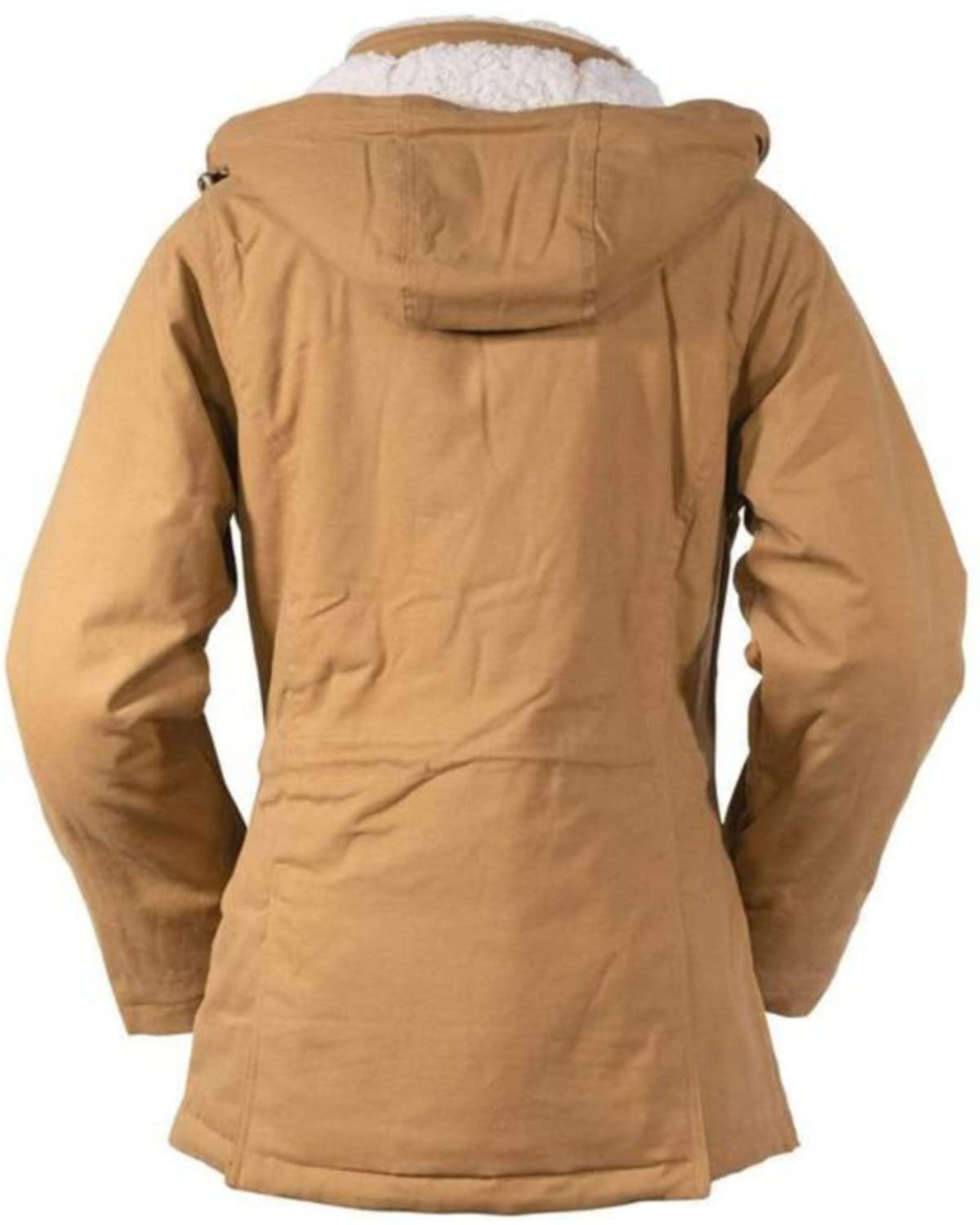 OUTBACK TRADING Women's Juniper Cotton Berber Lined Long Sleeve Jacket - Water-Resistant Outdoor Casual Coat for Hiking, Camping & Fall Fashion