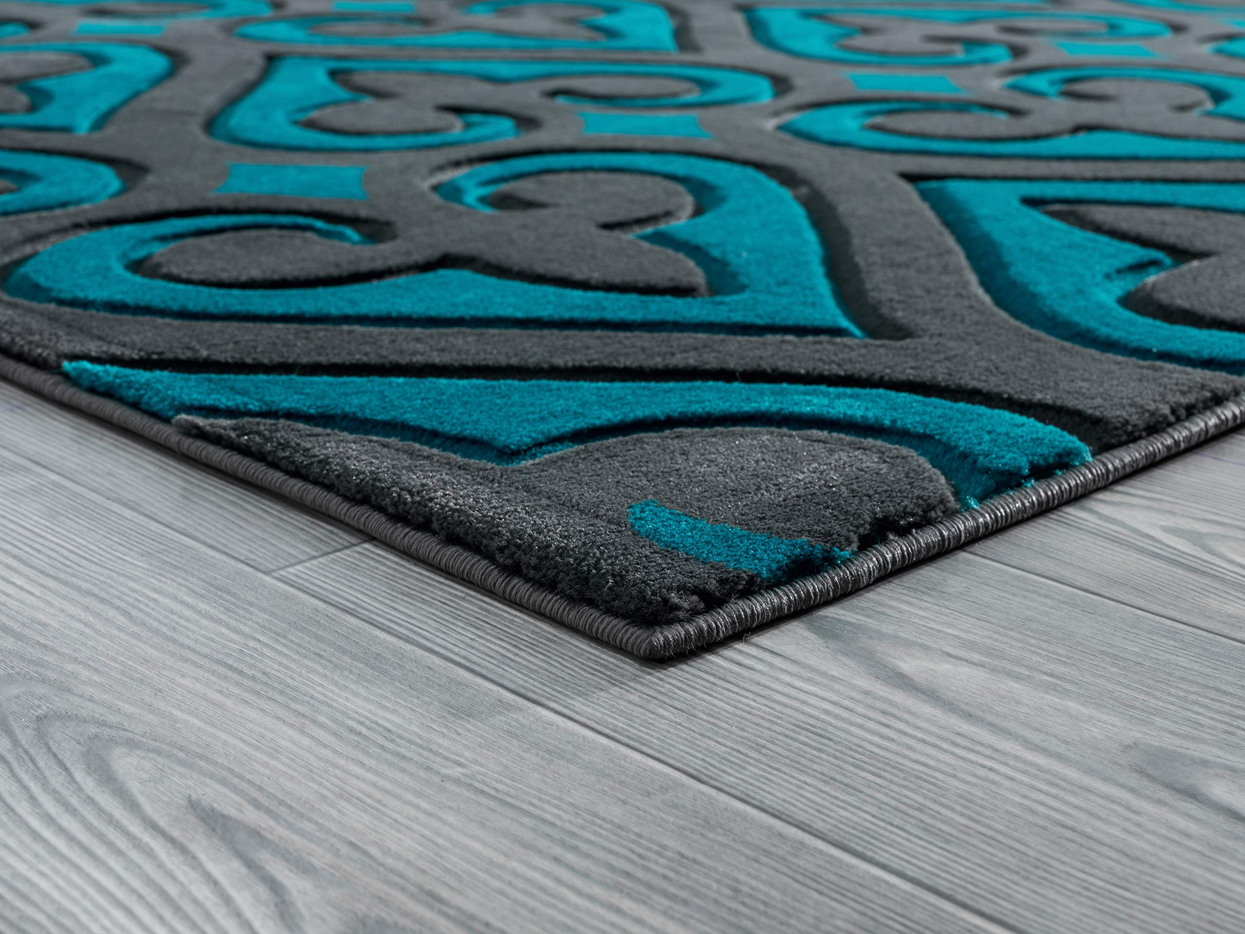 United Weavers of America Bristol Heartland Turquoise Area Rug 5'3