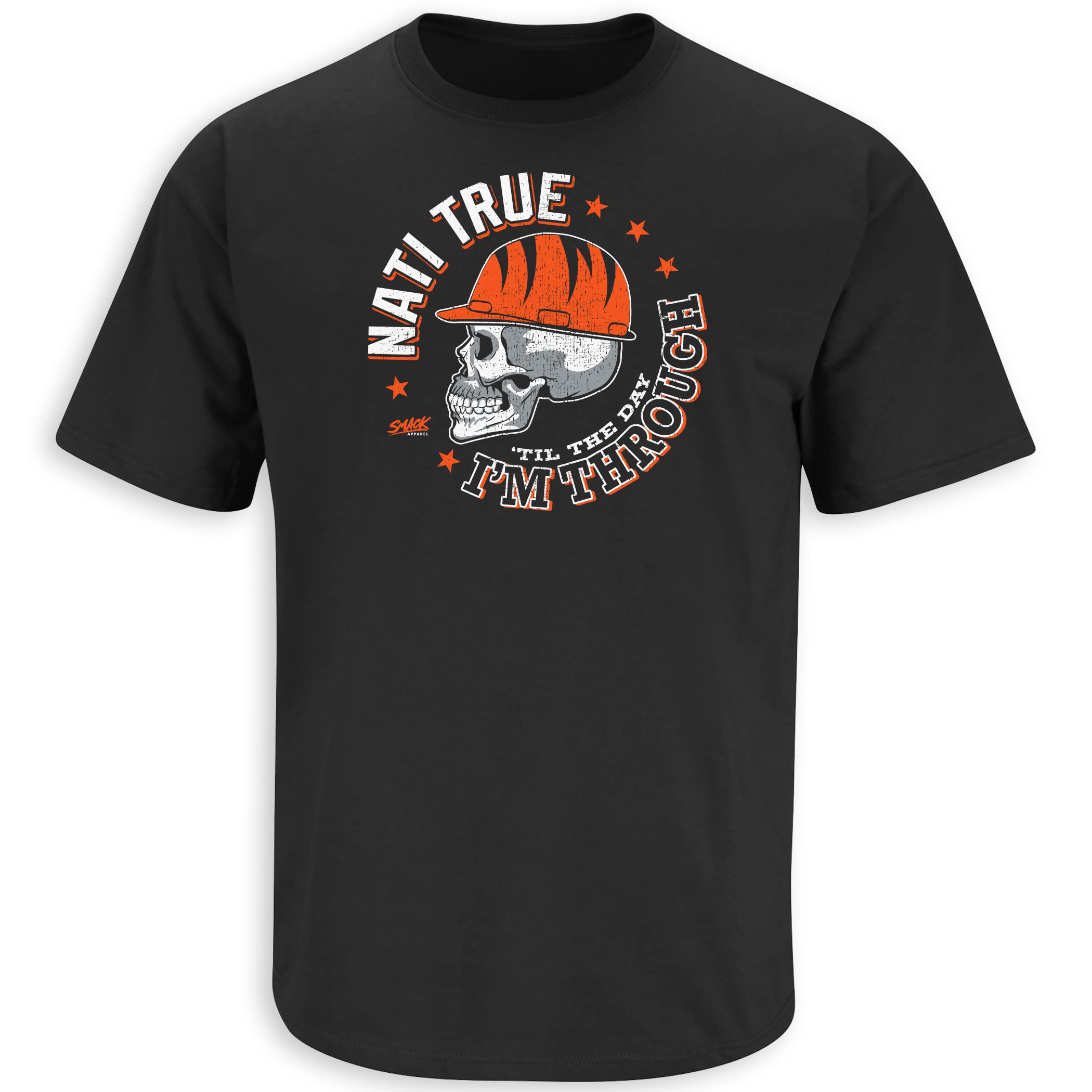 Cincinnati Football Fan T-Shirt - NATI True Comfort Fit Tee for Men & Women (SM-5XL) - Perfect for Game Day, Tailgating & Fan Events