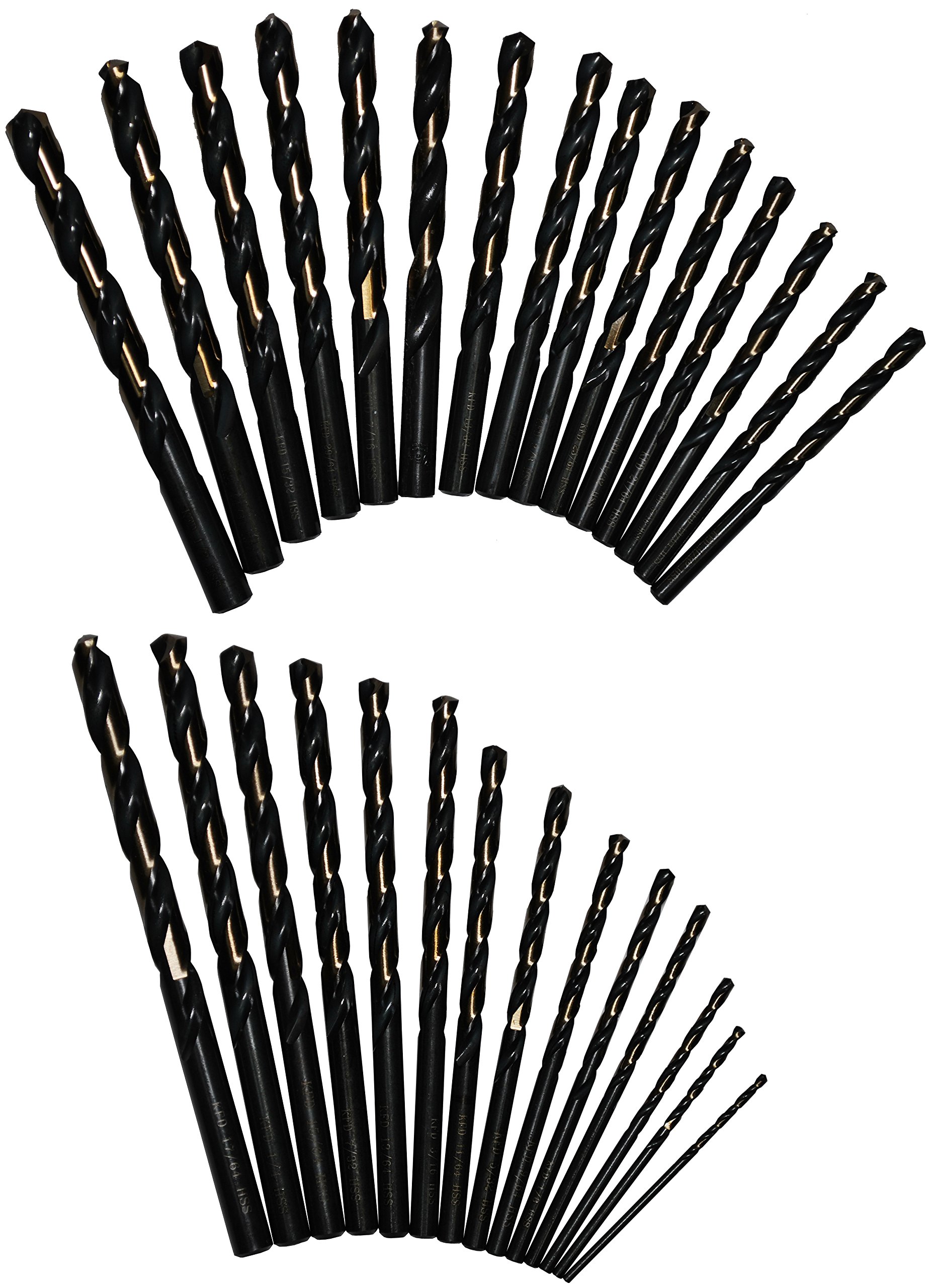 29-Piece Drill Bit Set for Wood & Metal - Norseman & Drill America