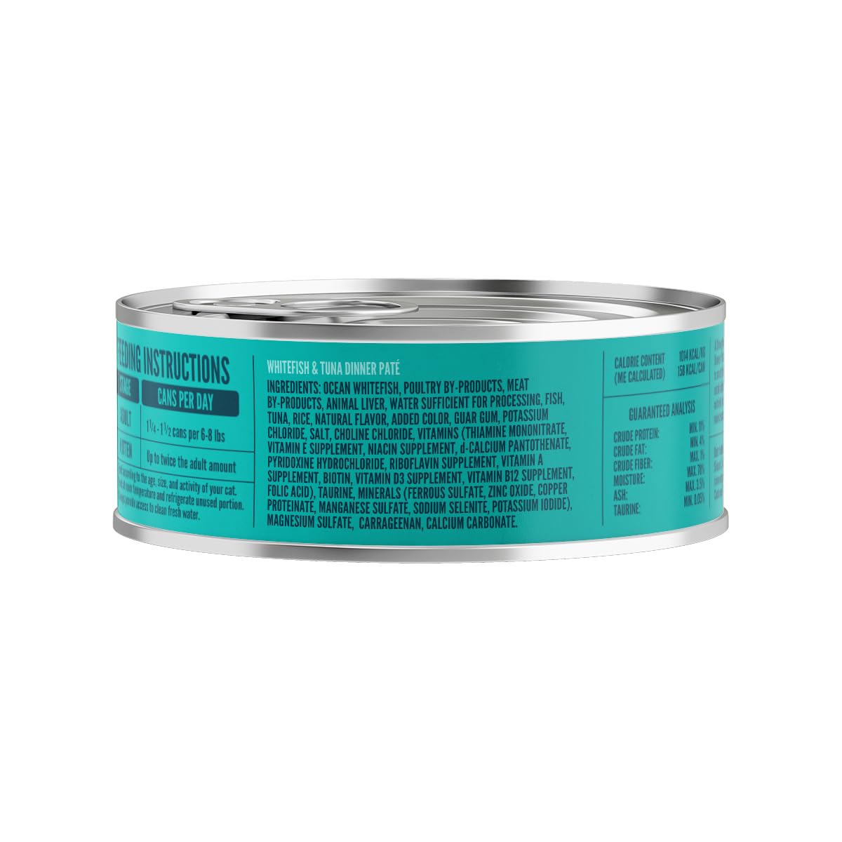 Premium Wet Cat Food for Adult Cats - Whitefish & Tuna Pate Recipe in 5.5oz Cans (Pack of 24) | High Protein, Grain-Free, Made in USA | Perfect for Picky Eaters & Senior Cats - Supports Heart Health & Hydration