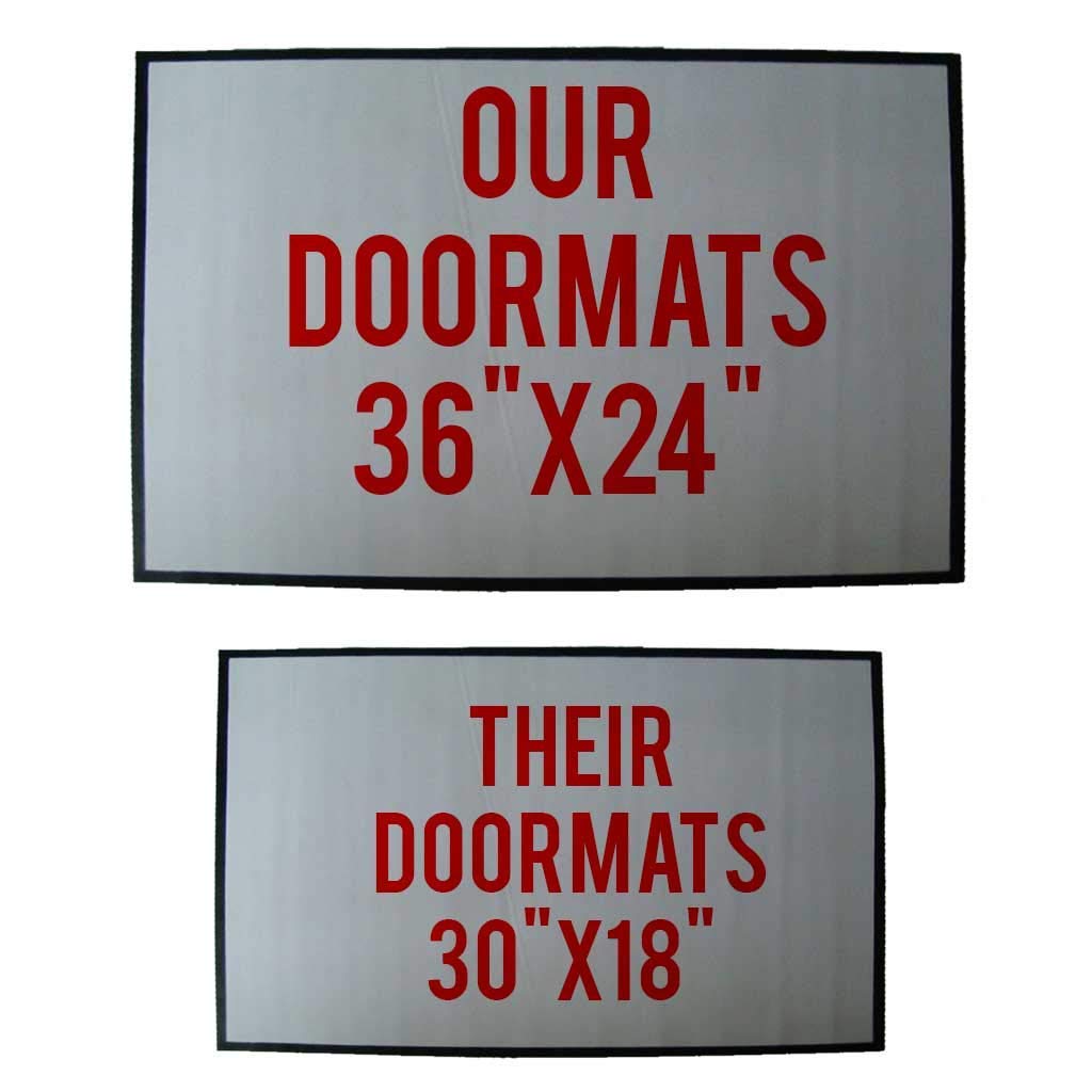 Custom Auto Shop Doormat 24x36 Inches - Personalized Garage Entrance Mat for Car Enthusiasts & Mechanics - Durable & Non-Slip for Home, Workshop, or Auto Repair Shop