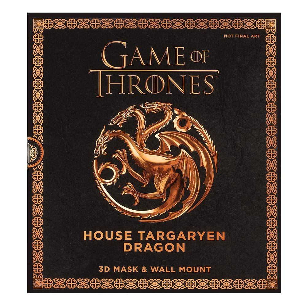 Game of Thrones Mask - House Targaryen Dragon Design, Adjustable Face Cover for Cosplay, Halloween & Fantasy Events - Perfect for GOT Fans, Collectors & Medieval Theme Parties
