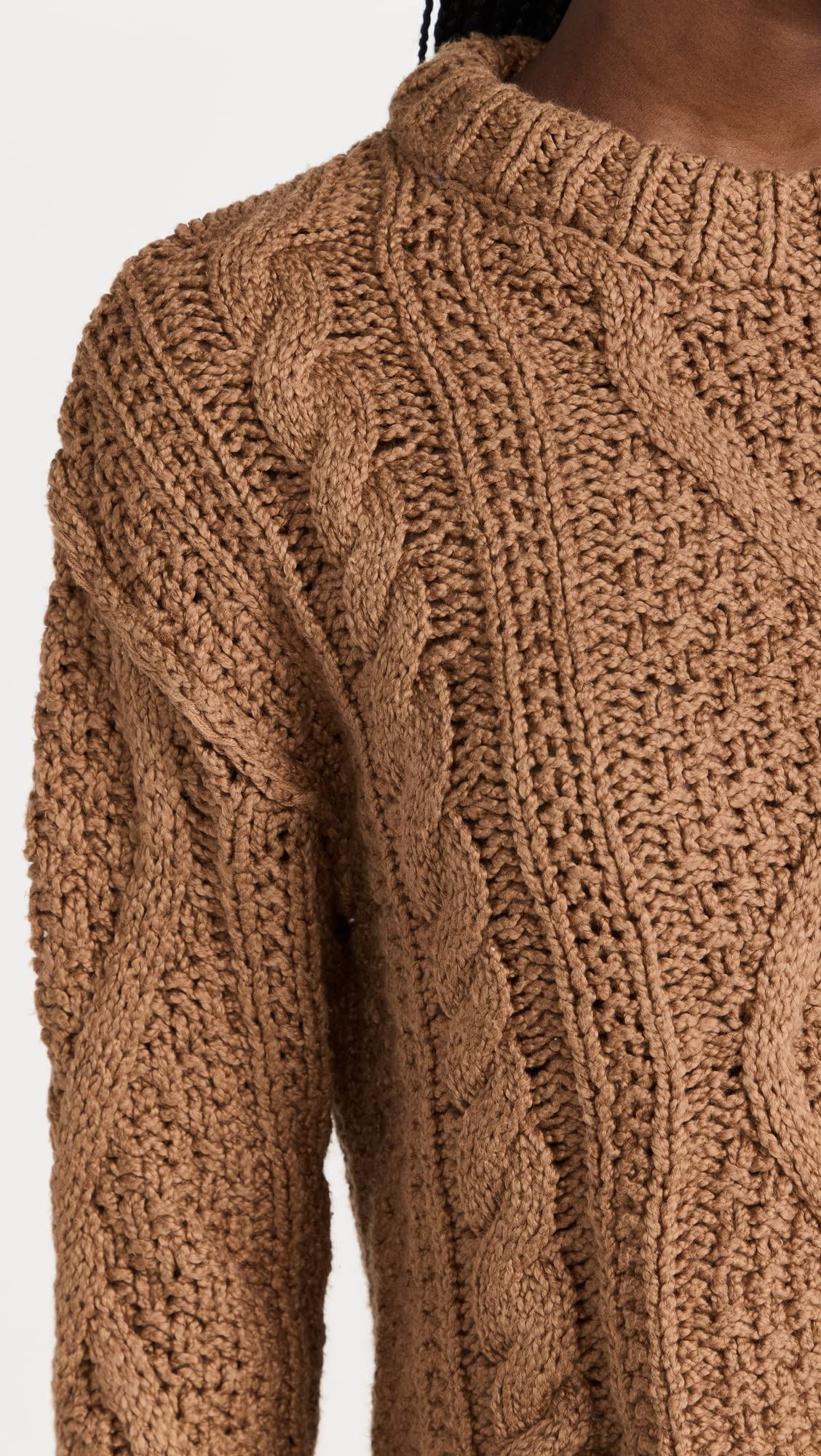 Free People Women's Cable Knit Sweater - Soft & Cozy Winter Pullover for Casual Outfits & Layering