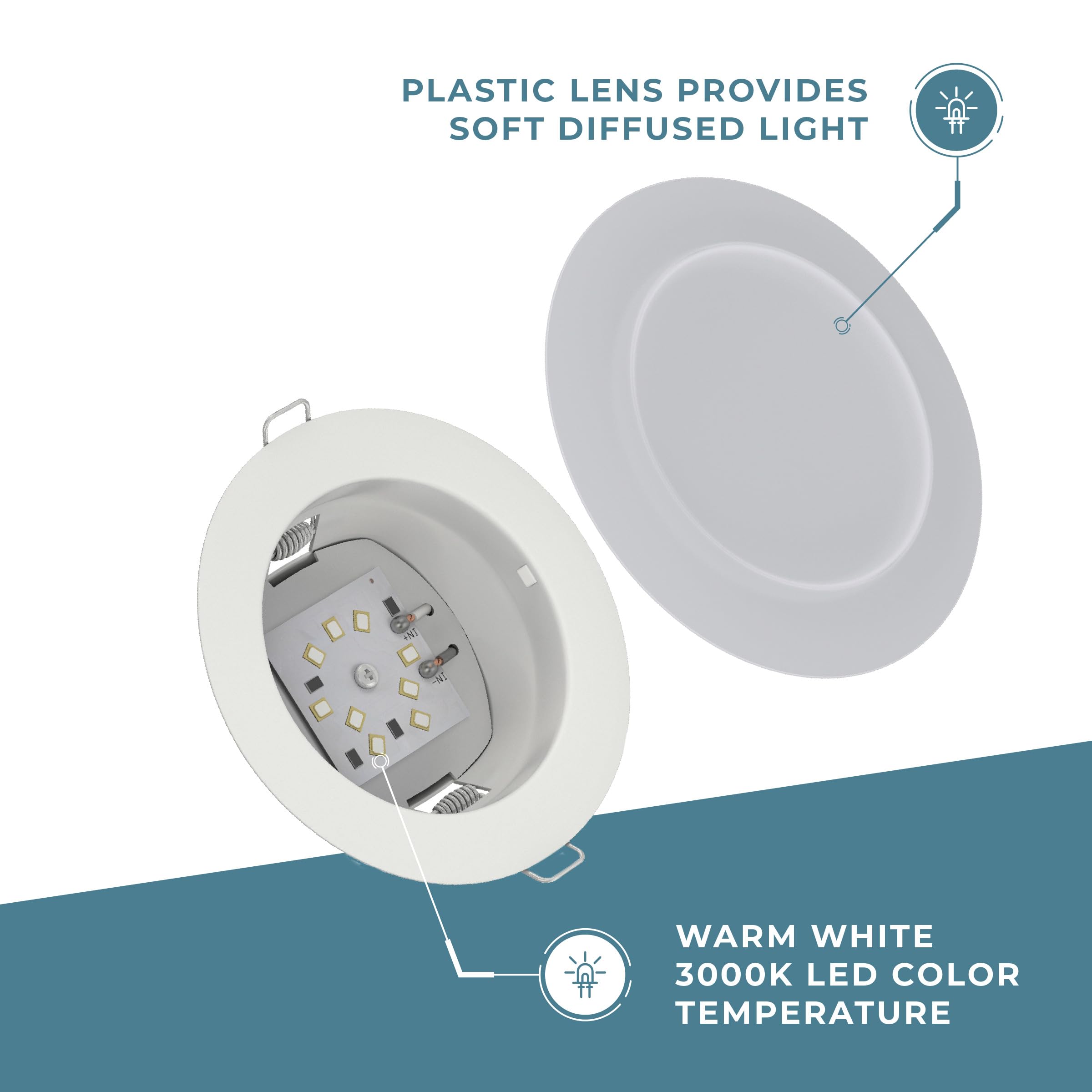 12V LED Recessed Ceiling Puck Lights for RV, Marine, Camper & Motorhome - 3