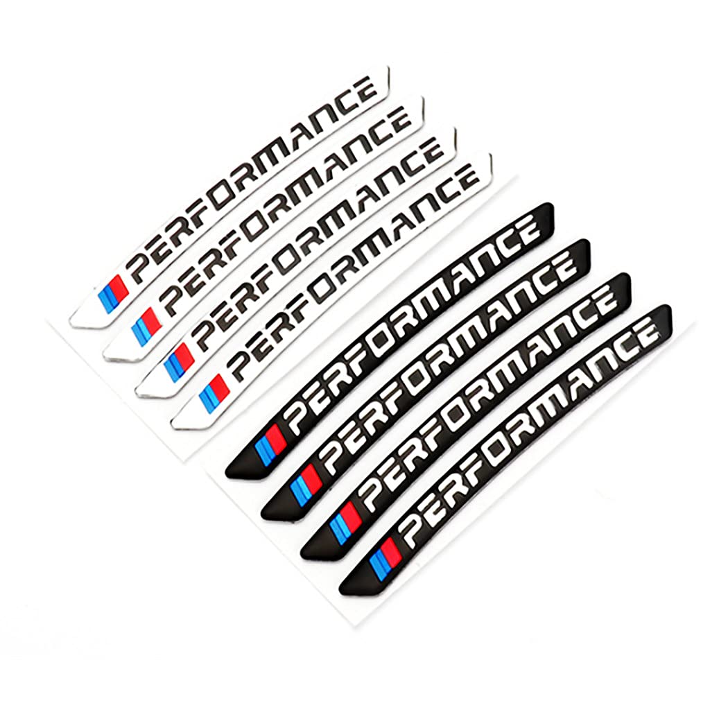 4PCS 3D Wheel Hub Stickers - Car Logo Badge Decals - Aluminum Alloy Material (Black) - Upgrade Your Car's Style for Street Racing & Show Cars