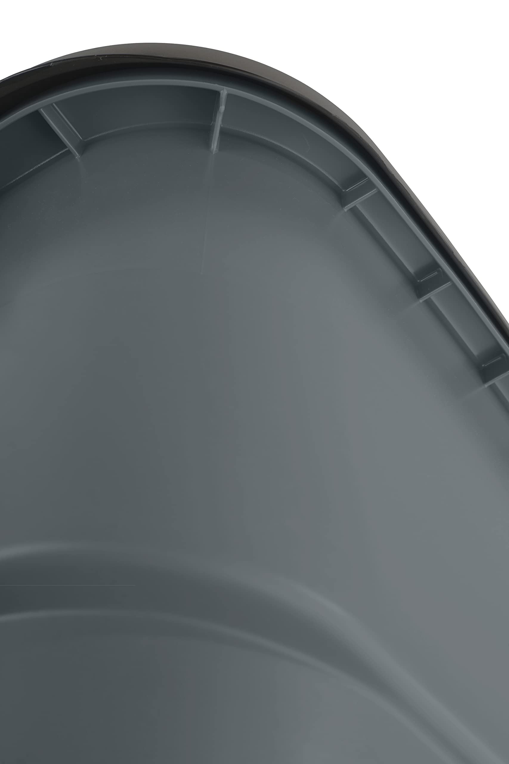 Rubbermaid Commercial Brute 50 Gallon Rollout Trash Can with Wheels - Heavy Duty Garbage Bin for Restaurants, Hospitals, Offices, Warehouses & Home Use - Durable Gray Waste Container for Indoor/Outdoor Cleaning & Waste Management