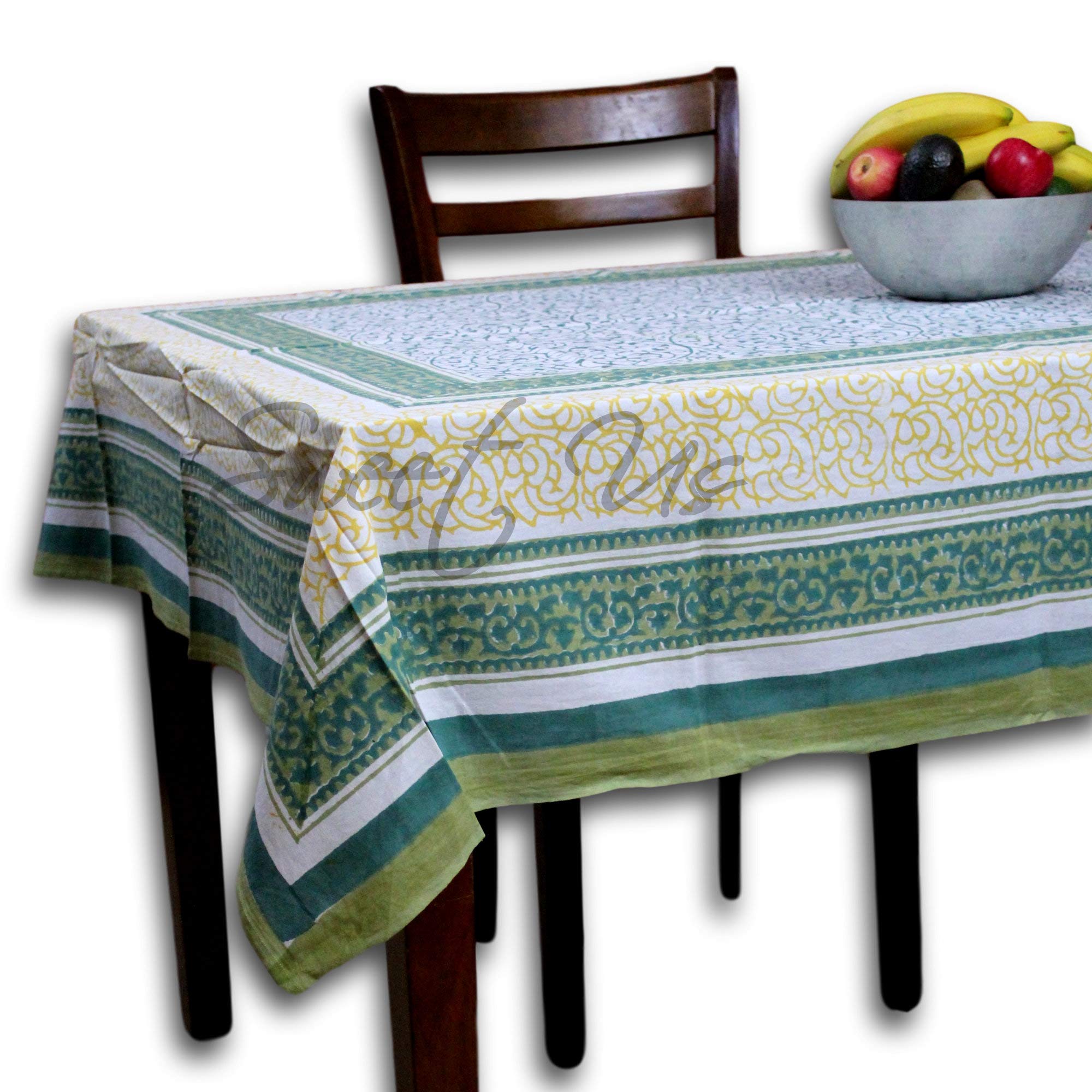 Geometric Cotton Tablecloth Bedspread 88x104