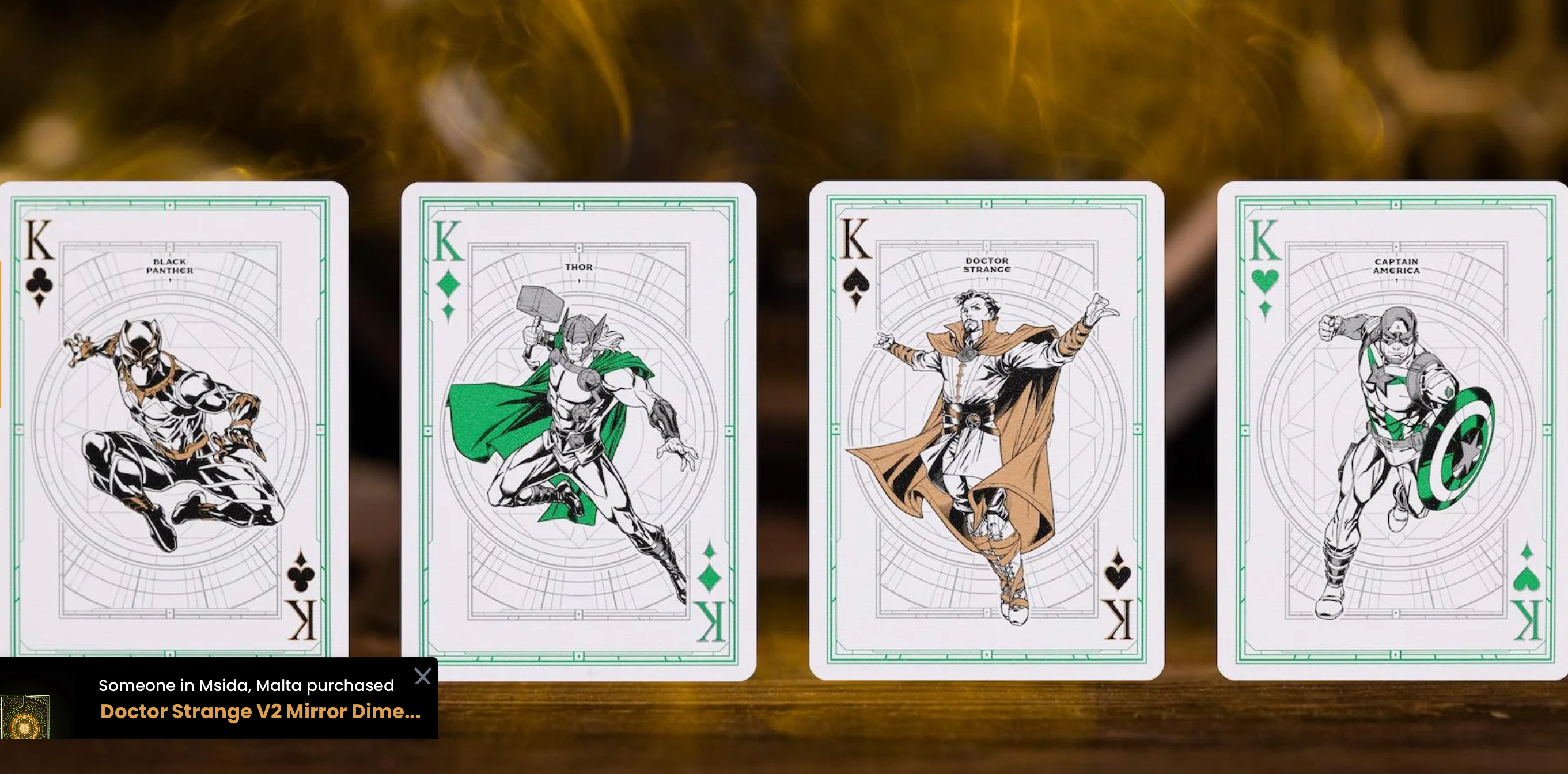 Dr. Strange V2 Playing Cards - Premium PVC Card Deck for Magic Tricks, Poker Games & Collectors | Perfect for Marvel Fans, Cardistry & Party Entertainment