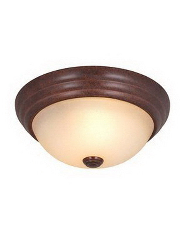 Vaxcel CC7005 RBZ 3-Light Flush Mount Ceiling Light Fixture in Royal Bronze Finish - Perfect for Bedroom, Kitchen, and Hallway Lighting