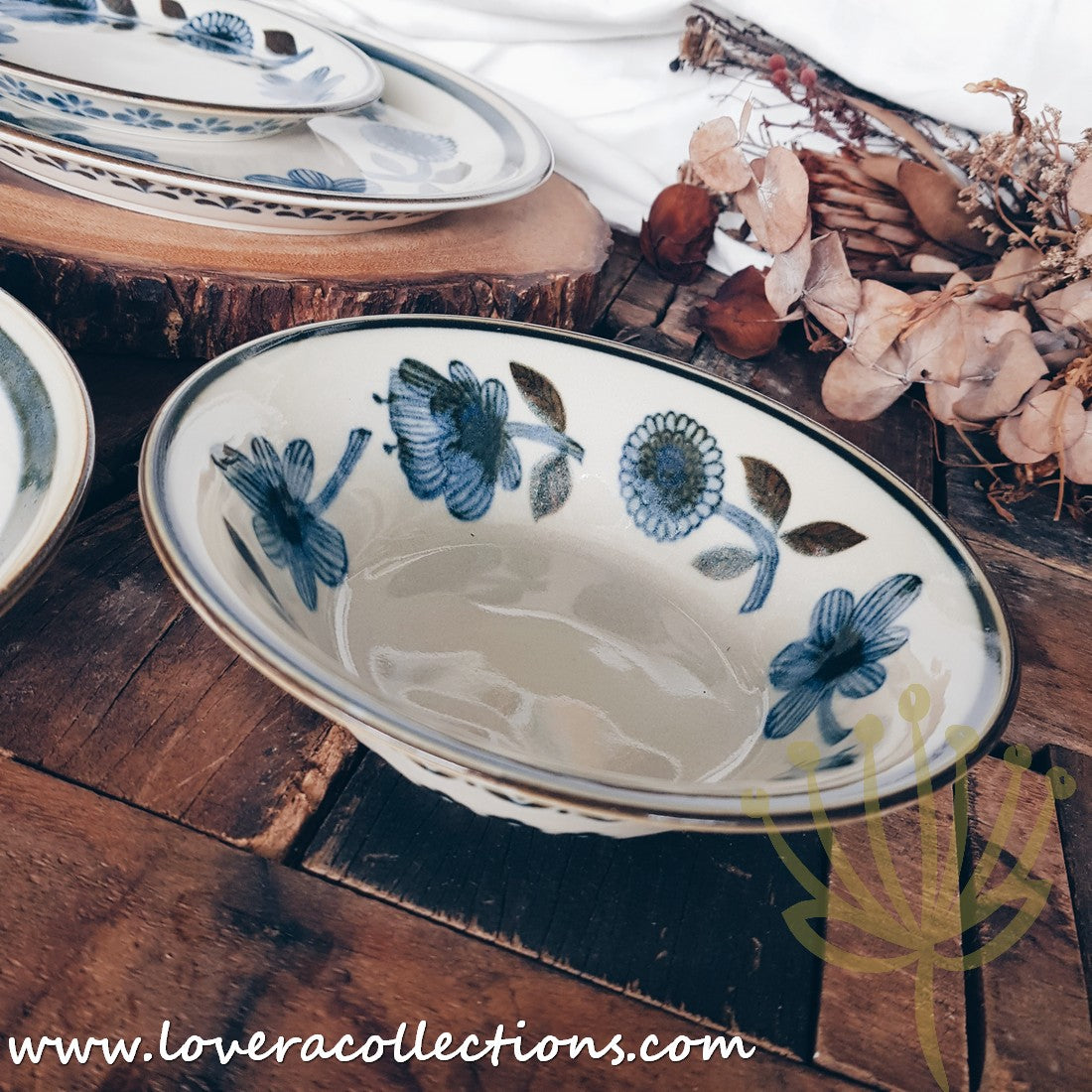 Scandinavian Floral Dinnerware Set - Elegant Porcelain Plates & Bowls for Home Dining & Entertaining - Perfect for Everyday Meals, Parties & Special Occasions