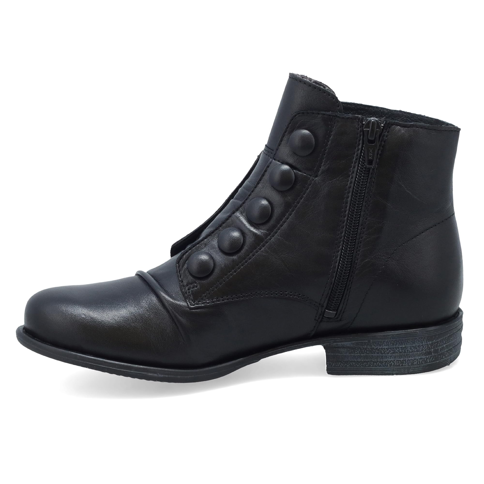 Miz Mooz Louise Women's Ankle Boots - Comfortable Leather Mid-Calf Booties with Block Heel for Fall & Winter | Perfect for Office, Dating & Casual Outfits