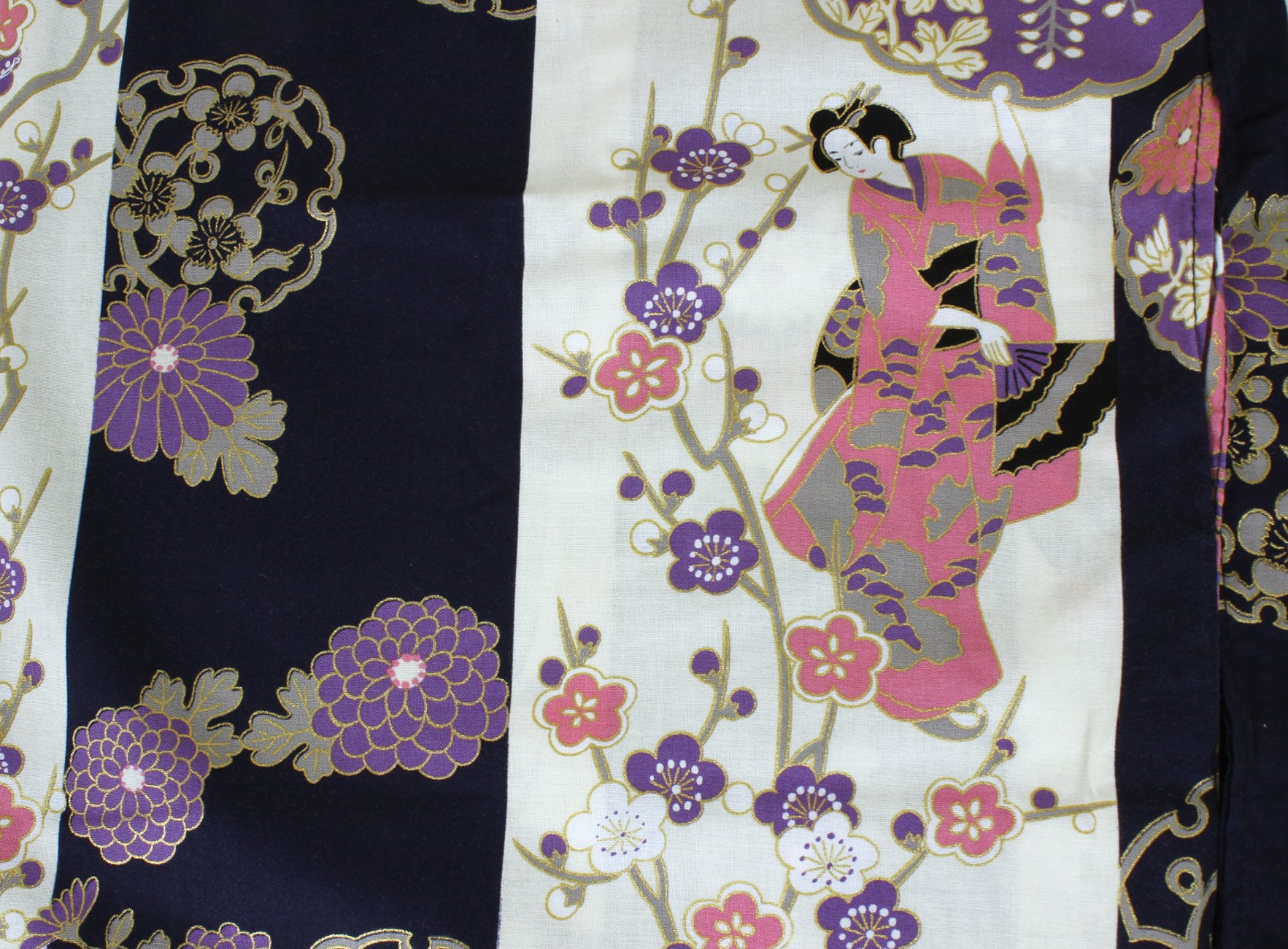 Women's Cotton Kimono Yukata Robe - Small Size (54