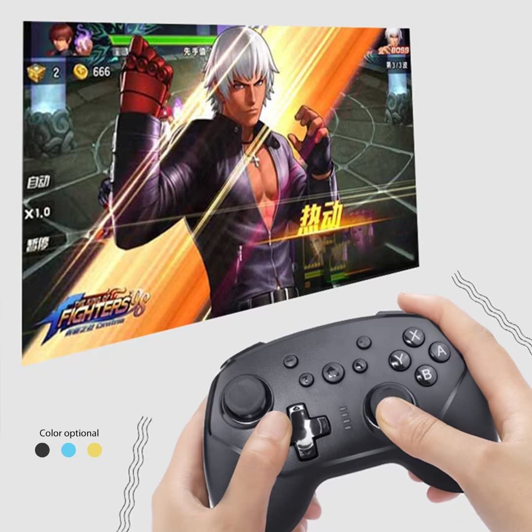 Wireless Bluetooth Game Controller for Nintendo Switch, PC, Android - USB Joystick with Ergonomic Design (Yellow) | Perfect for Gaming, Streaming & Multi-Platform Compatibility