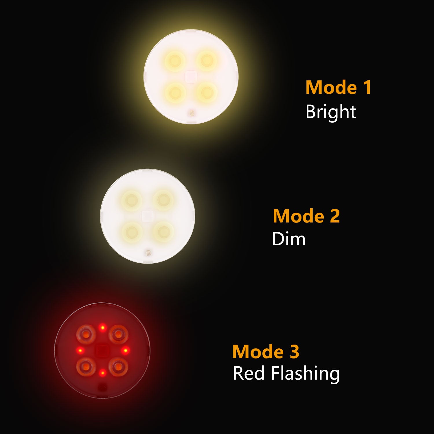 Twin Pack Magnetic LED Motion Sensor Lights - Warm White Rechargeable Closet Lights (Daffodil LEC022) for Cabinets, Wardrobes & Staircases