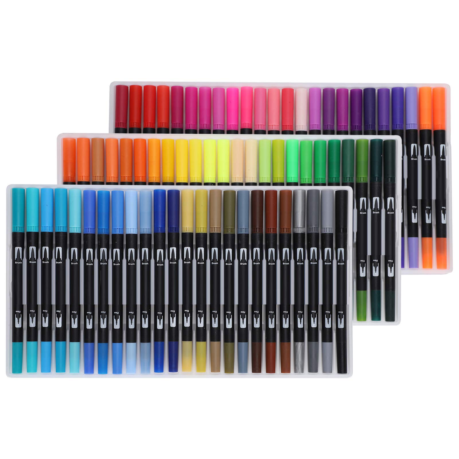 HENWIN Watercolor Brush Pens - Easy to Use & Clean, Water-Soluble Odorless Ink for Painting, Coloring, Calligraphy & Drawing | Perfect for Artists, Students & DIY Craft Projects