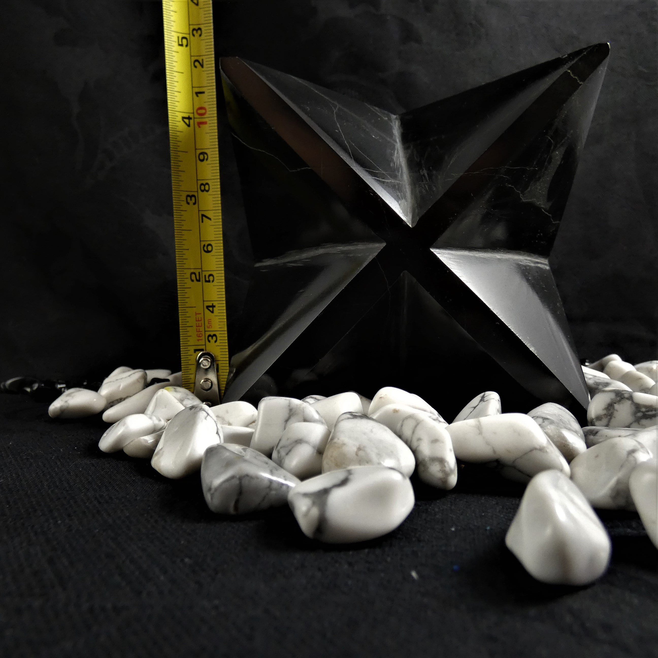 Black Onyx Merkaba Pendant Necklace - Spiritual Healing Stone Jewelry for Meditation, Energy Protection & Chakra Balancing