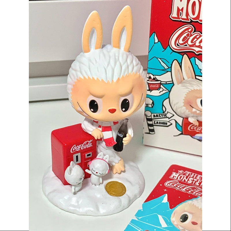Labubu The Monsters Coca Cola Series Little Snowman Collectible Figure - Cute Vinyl Toy for Display, Gift & Coca Cola Merchandise Collection (Perfect for Christmas Decor, Shelf Display & Pop Culture Fans)