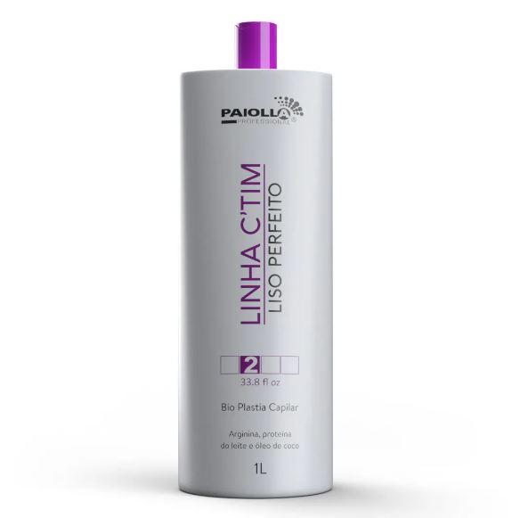 Arginine Milk Protein Coconut Oil Bioplasty Hair Treatment 1L - C'TIM Perfect Smooth by Paiolla for Damaged & Dry Hair - Salon Quality Deep Conditioning at Home