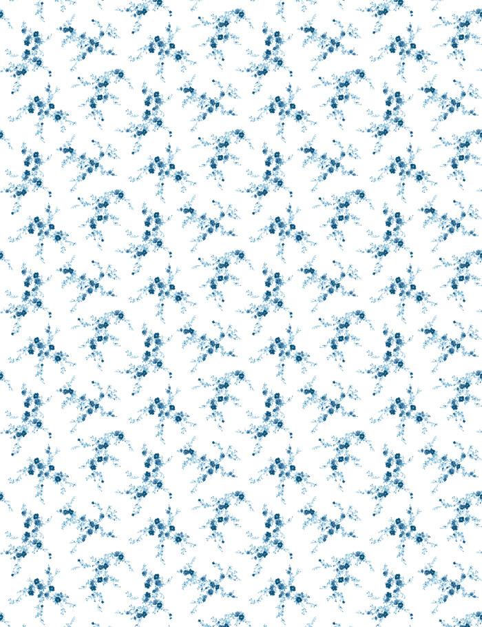Jolene Blue Peel and Stick Wallpaper by Wallshoppe - Self-Adhesive Removable Wallpaper for Bedroom, Living Room & Home Decor