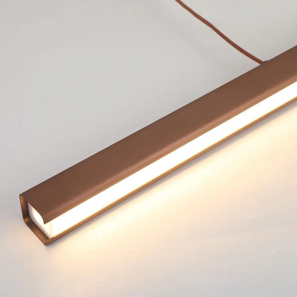 Modern Rectangular Metal Pendant Light for Dining Room - Sleek Hanging Chandelier for Kitchen Island, Breakfast Nook & Contemporary Home Decor