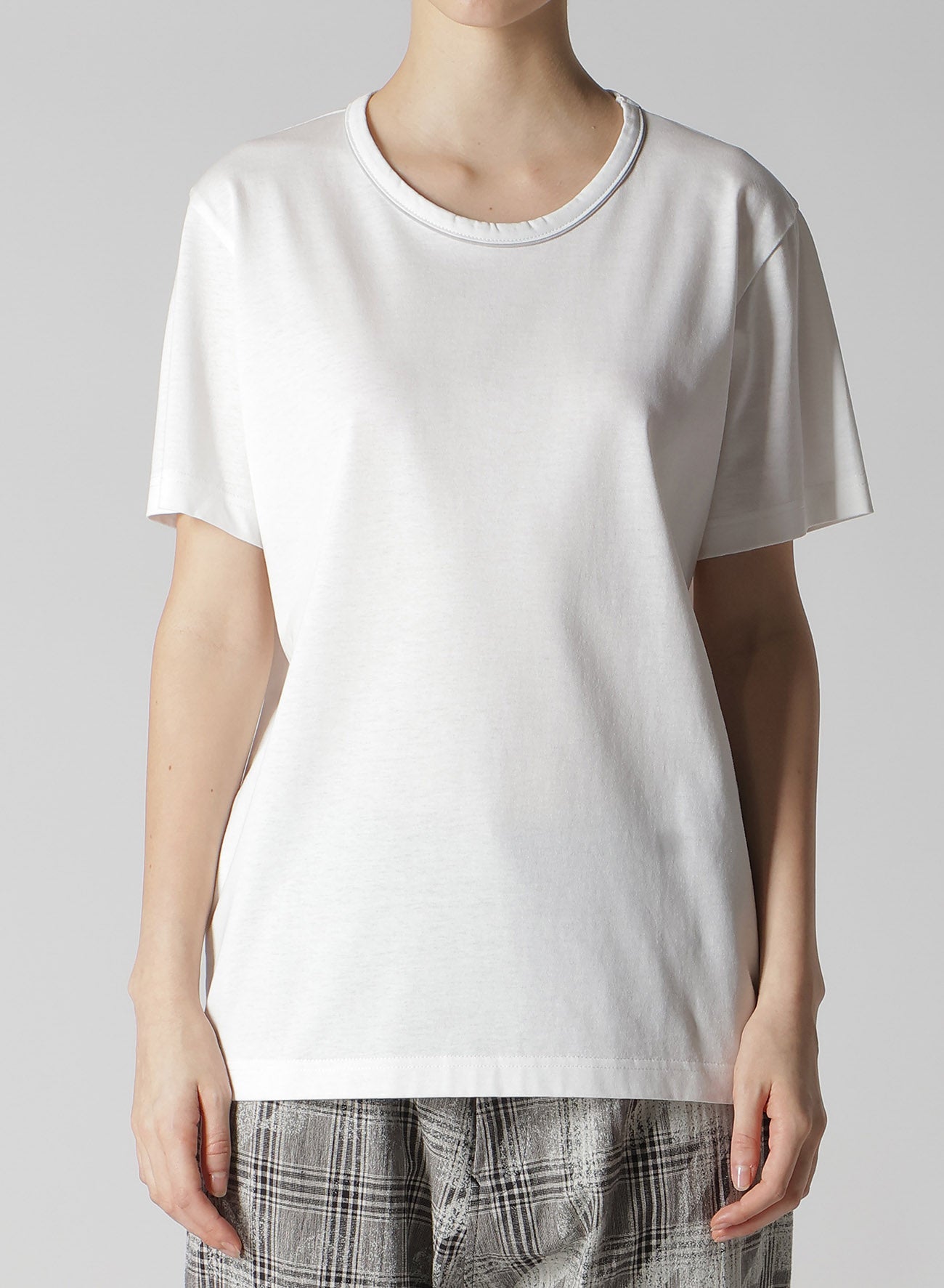 Y's Stitch Half Sleeve Cotton Jersey T-Shirt for Women - Soft & Comfortable Casual Wear - Perfect for Everyday Outfits, Weekend Errands and Layering