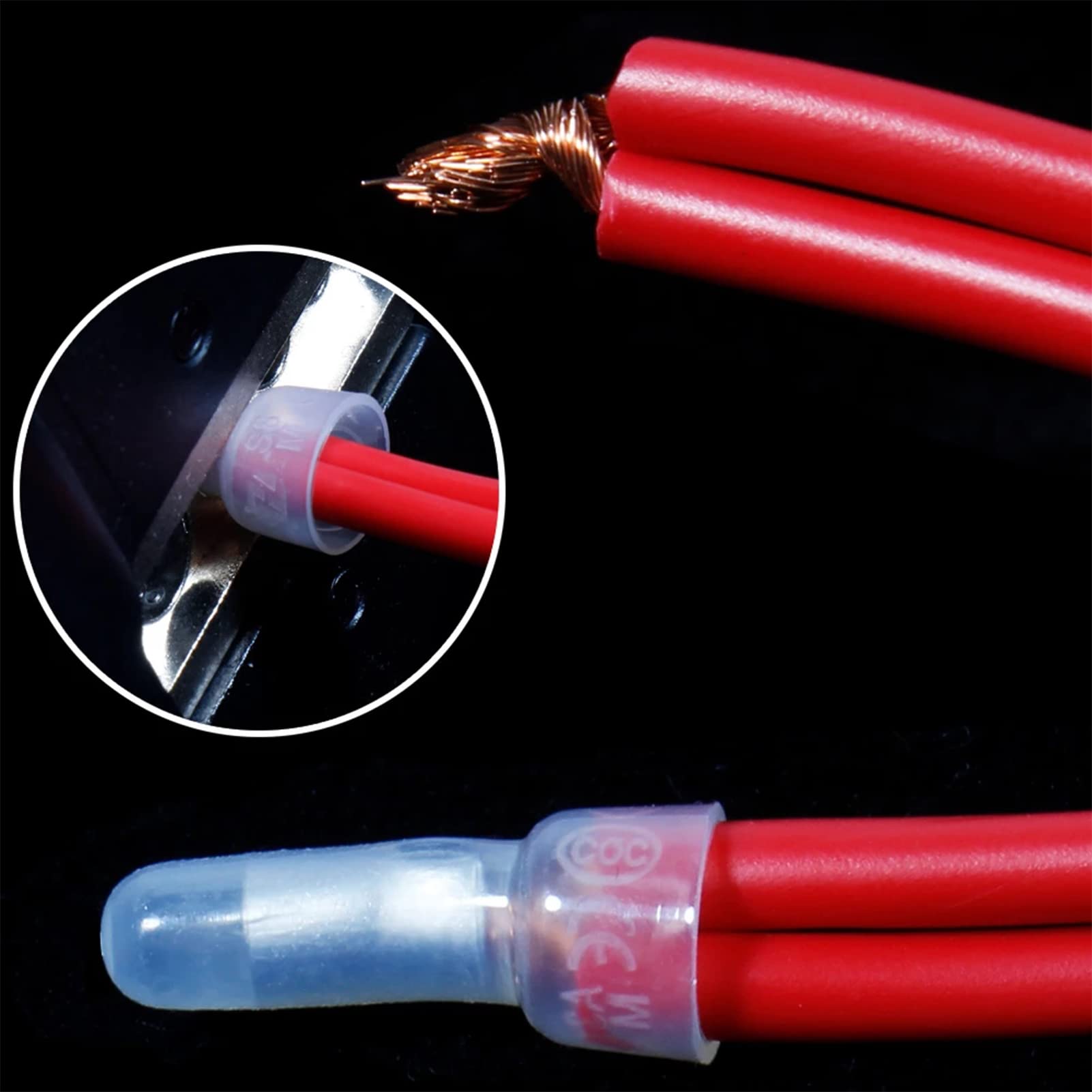 500 Pcs Closed End Crimp Connectors - 22-16 AWG Nylon Wire End Caps for Electrical Wiring | Secure & Protective Crimp Terminals for Automotive, Marine & DIY Projects