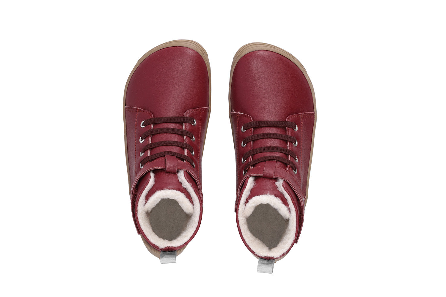 Barefoot Be Lenka Winter Kids Shoes - Dark Cherry Red | Comfortable & Warm for Indoor & Outdoor Play