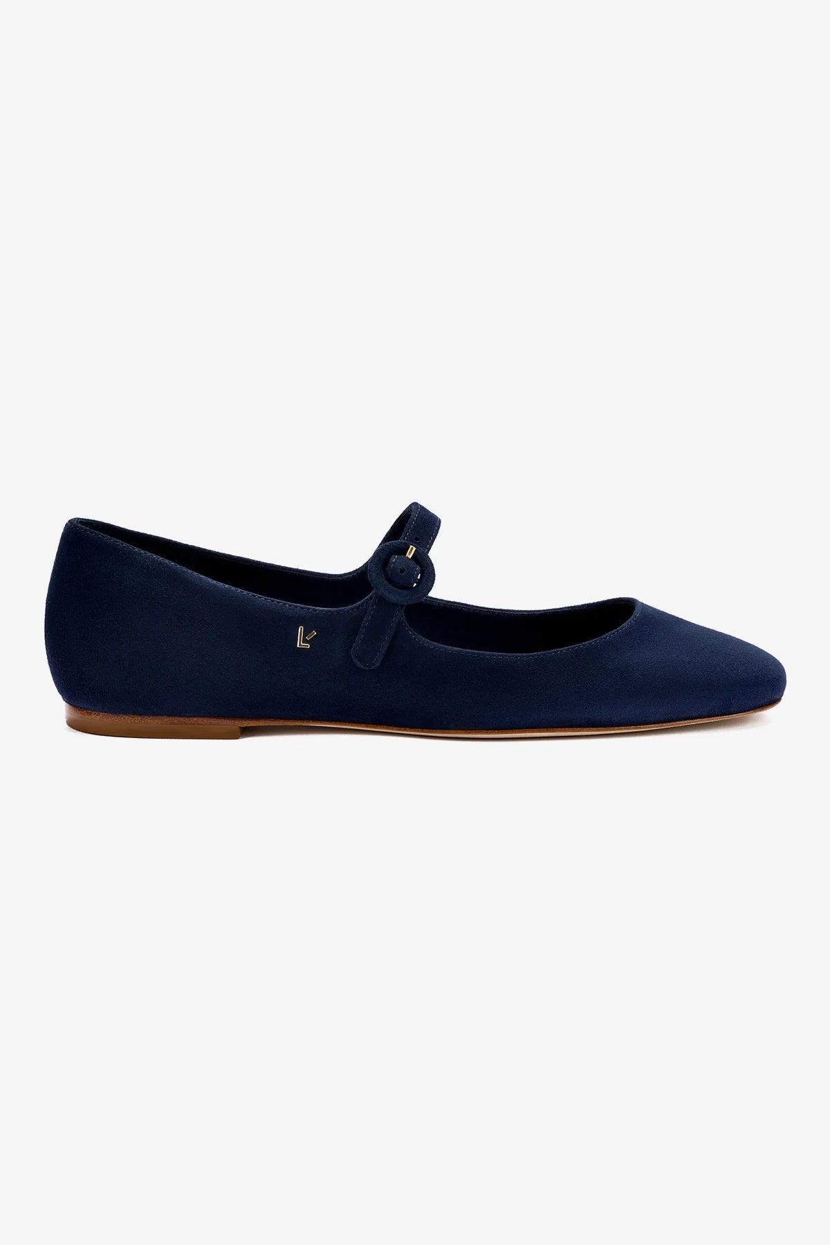 Blair Women's Navy Suede Ballet Flats - Comfortable & Stylish Slip-On Shoes for Work, Travel & Casual Wear