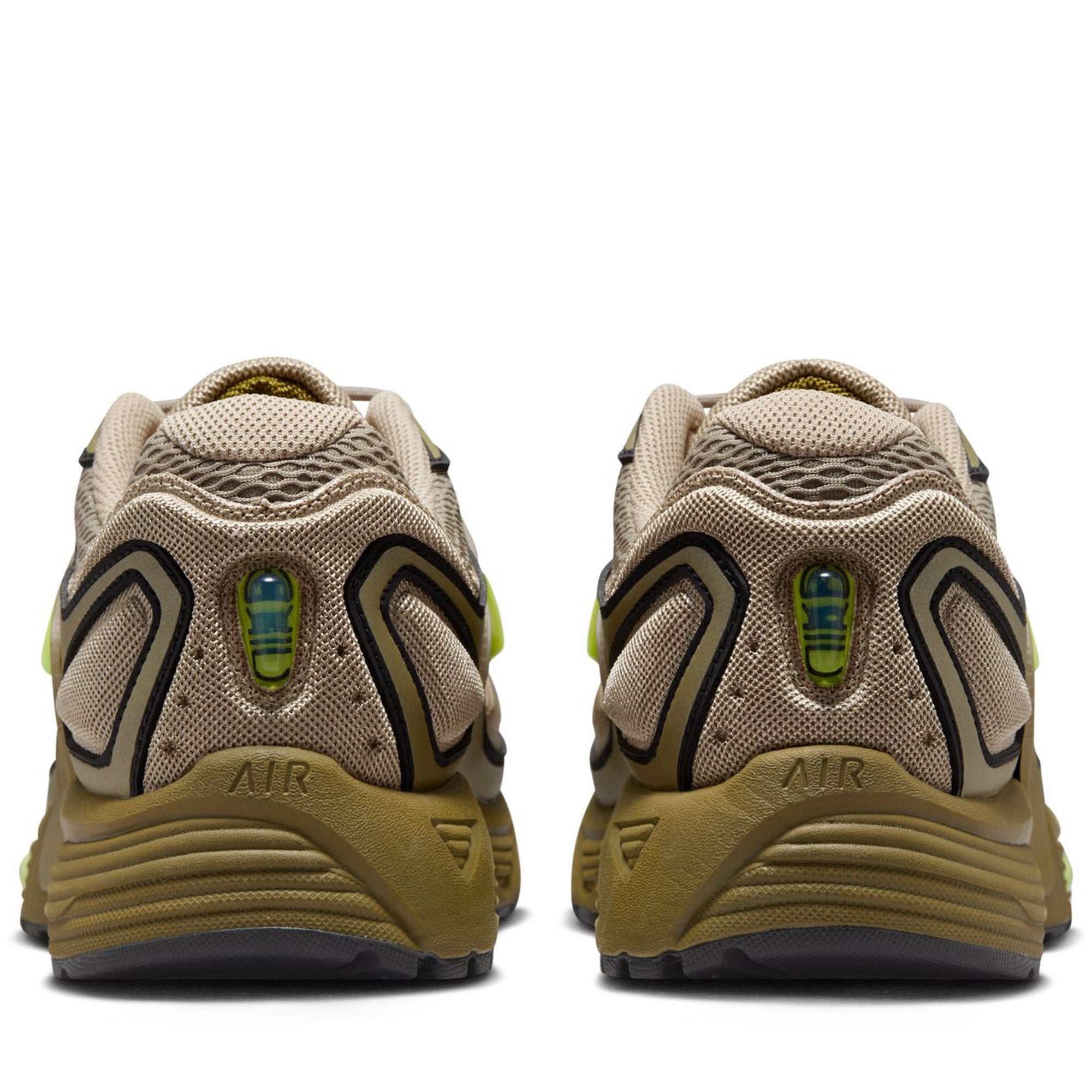Nike Air Pegasus Wave Running Shoes for Men - Khaki/Volt Colorway | Lightweight Cushioned Sneakers for Jogging, Gym Workouts & Daily Wear