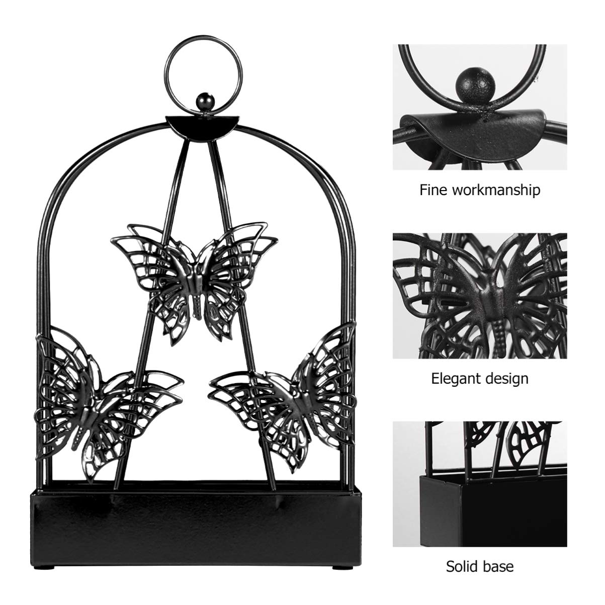 Operitacx Butterfly Shaped Incense Holder - Elegant Incense Tray & Bracket for Aromatherapy, Meditation, Yoga, and Home Decor