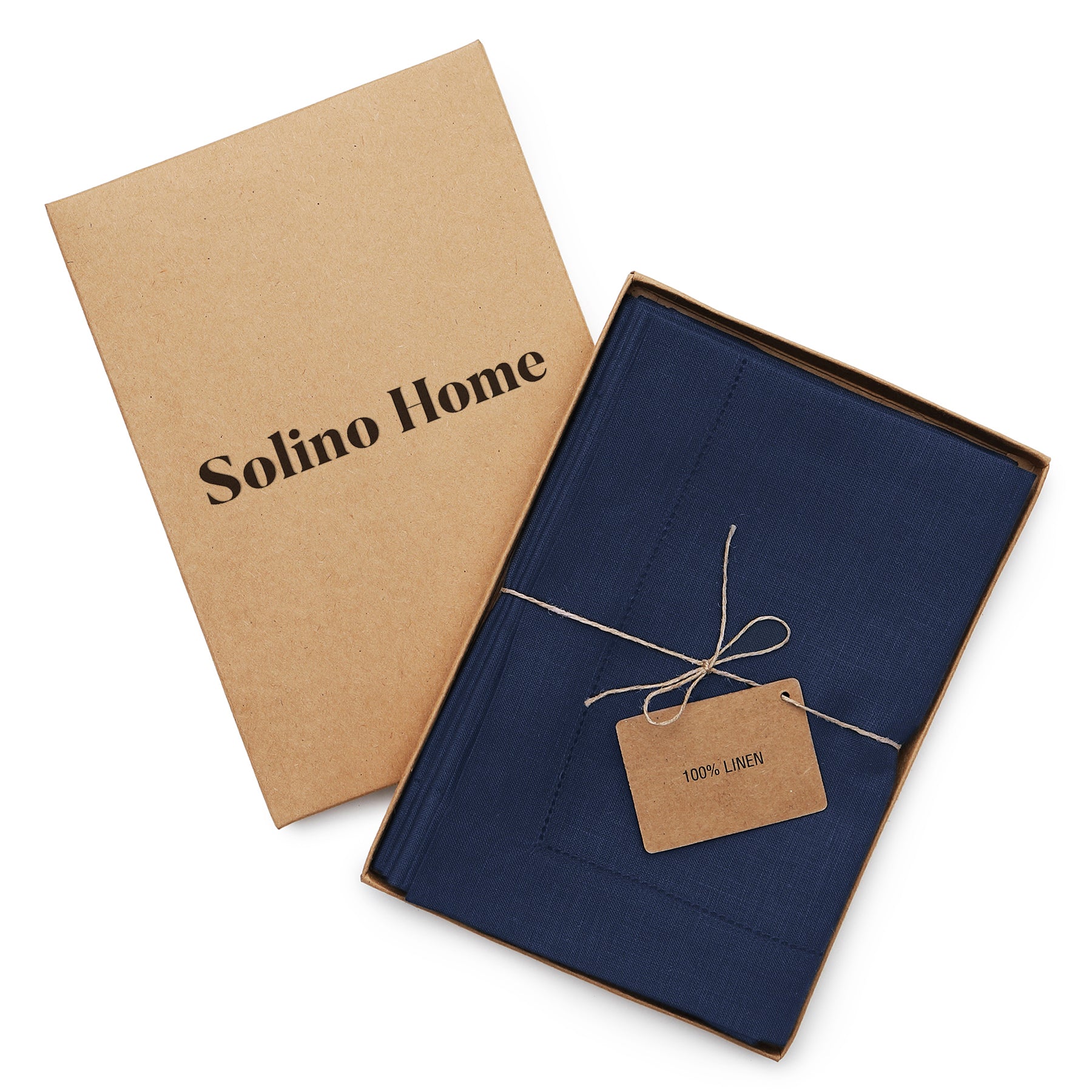 Premium Classic Hemstitch Napkins - 100% Cotton Linen Dinner Napkins for Formal Dining, Weddings & Special Occasions