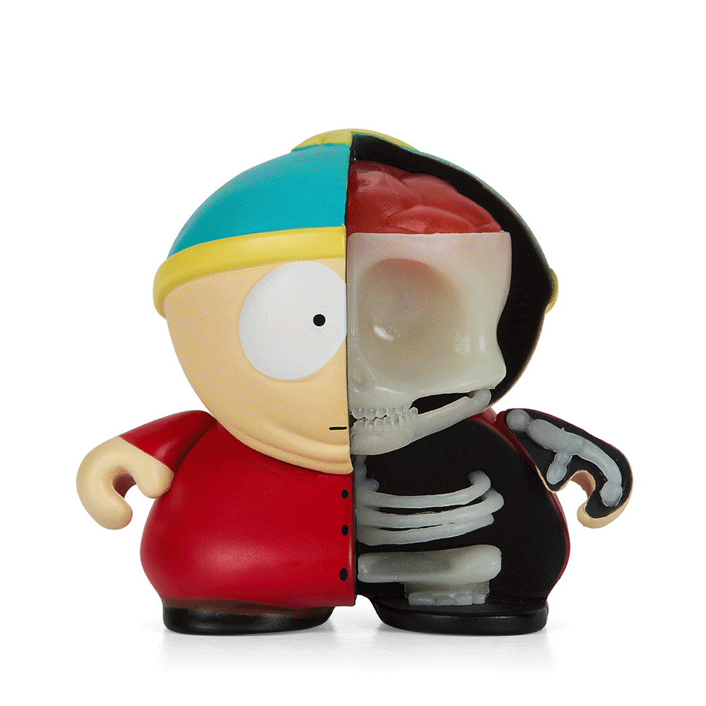 South Park Anatomy Boys 2 Vinyl Figure 4-Pack Glow in The Dark Edition - Cartman, Kyle, Stan & Kenny Collectible Set for Fans, Home Decor & Gift Idea